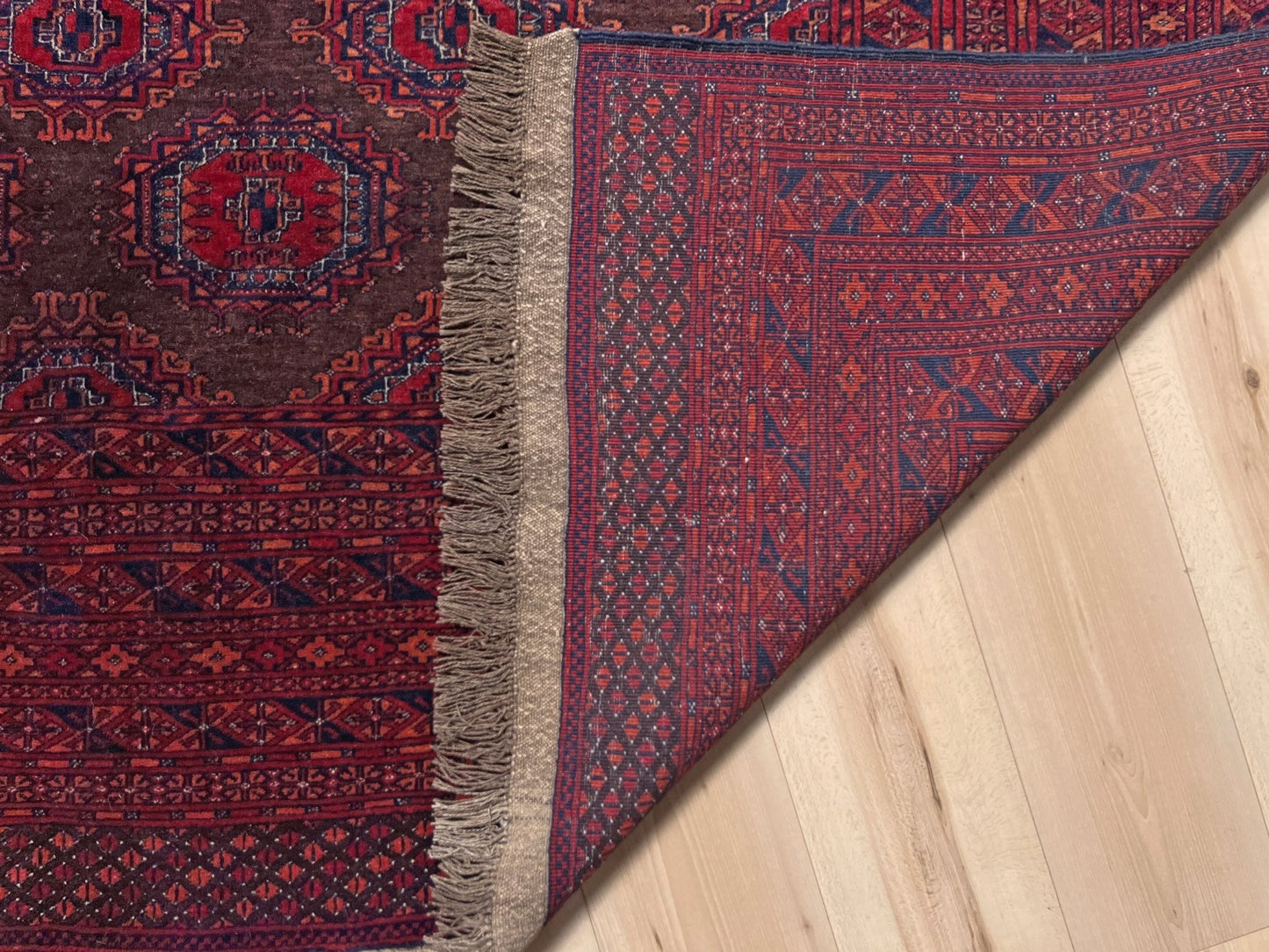 uzbek bukhara vintage rug 9x12. Luxury handmade rug shop palo alto. Oriental rug shop palo alto sf bay area.