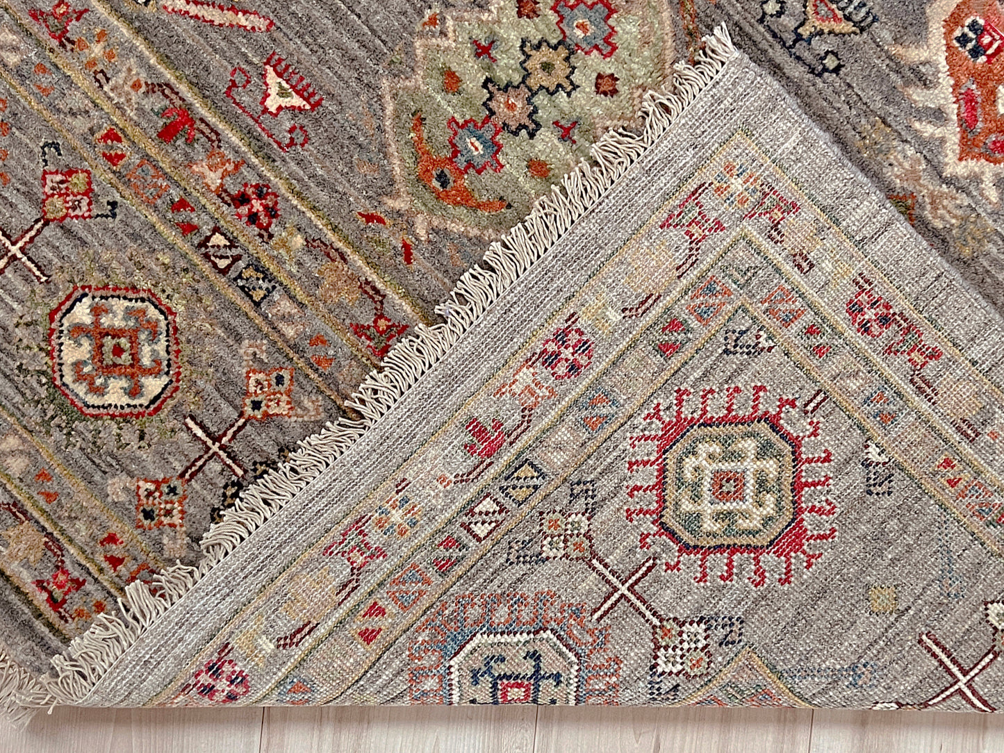 Turkmen handmade wool 8x10 area rug for lliving room, bedroom, dining. Oriental rug shop san francisco bay area