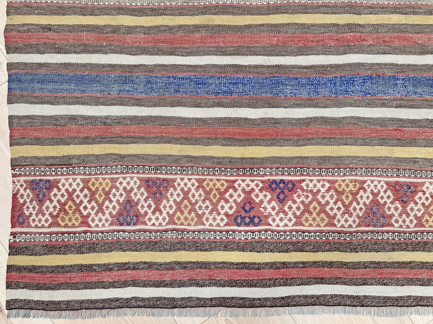 striped vintage turkish kilim rug shop san francisco bay area. Handmade wool flatweave rug living room, bedroom kitchen nursery