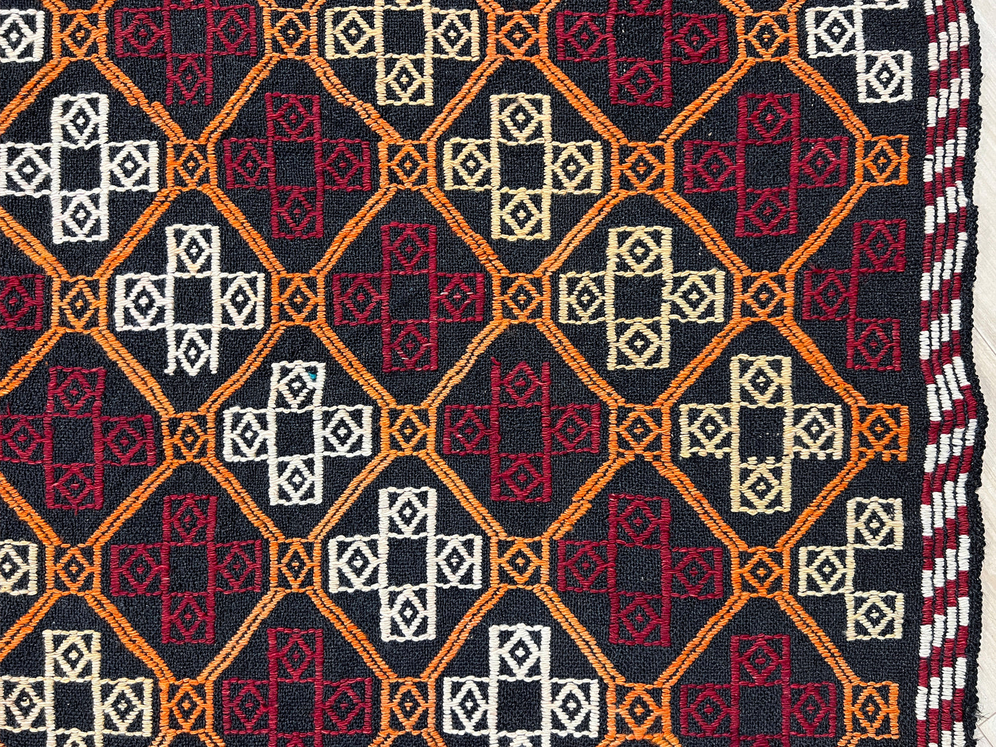 konya cicim 6x9 turkish kilim rug shop san francisco bay area. Handmade large wool flatweave rug. Buy rug online.