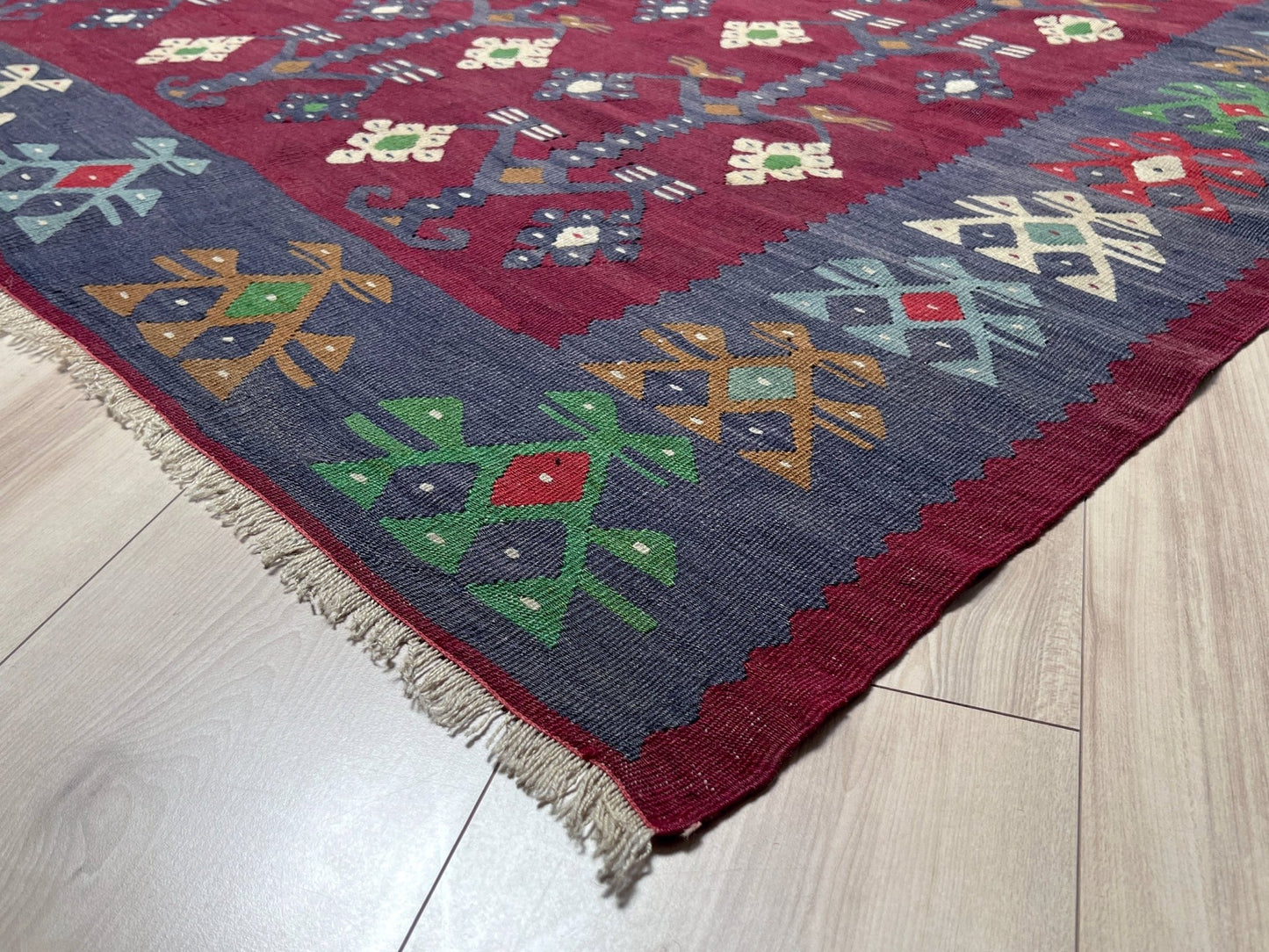 8x10 pirot vintage kilim rug shop san francisco bay area. Buy Turkish handmade wool flatweave rug online Sale