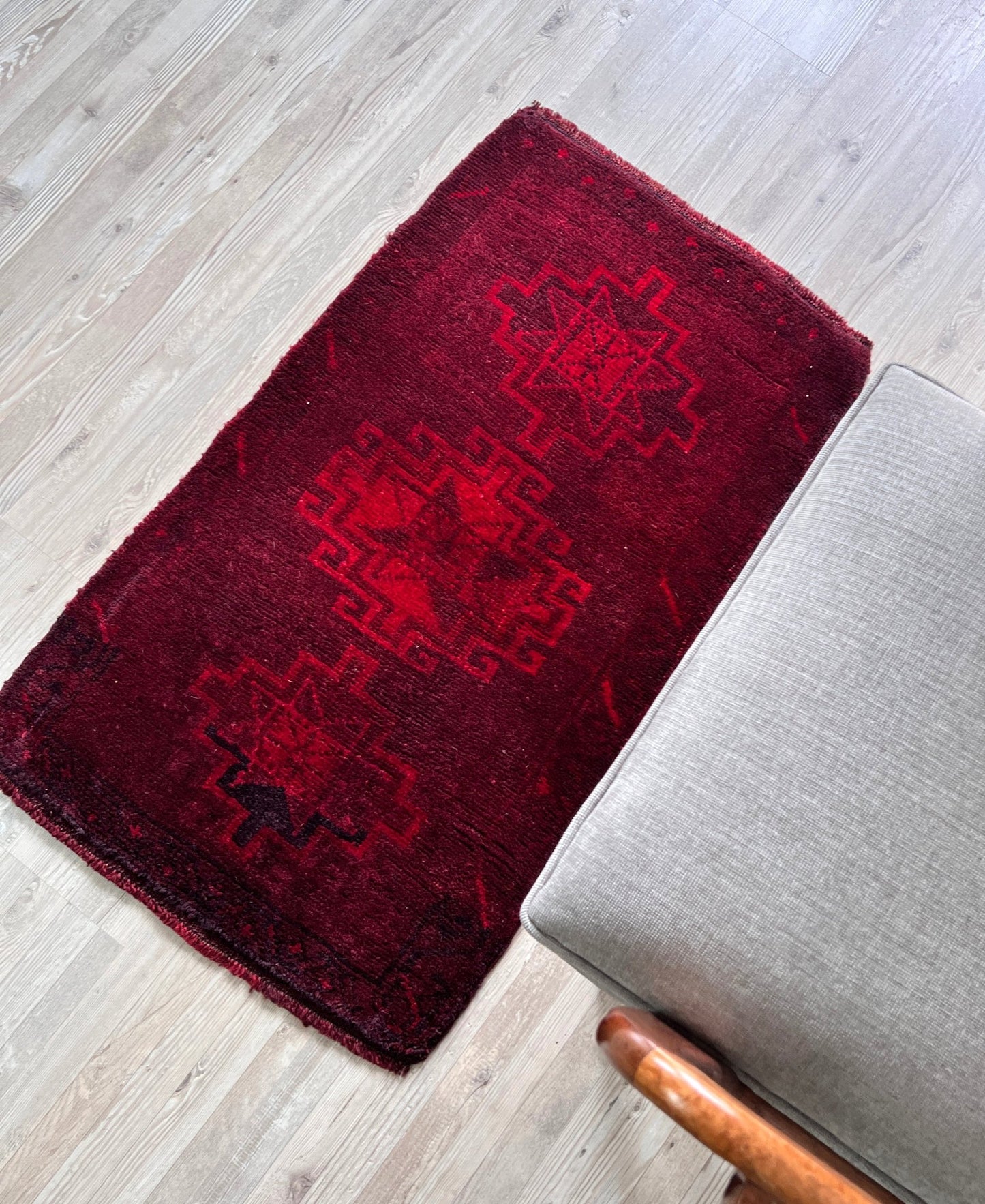 handmade wool turkish mini rug bathmat doormat. Rug shop san francisco bay area.