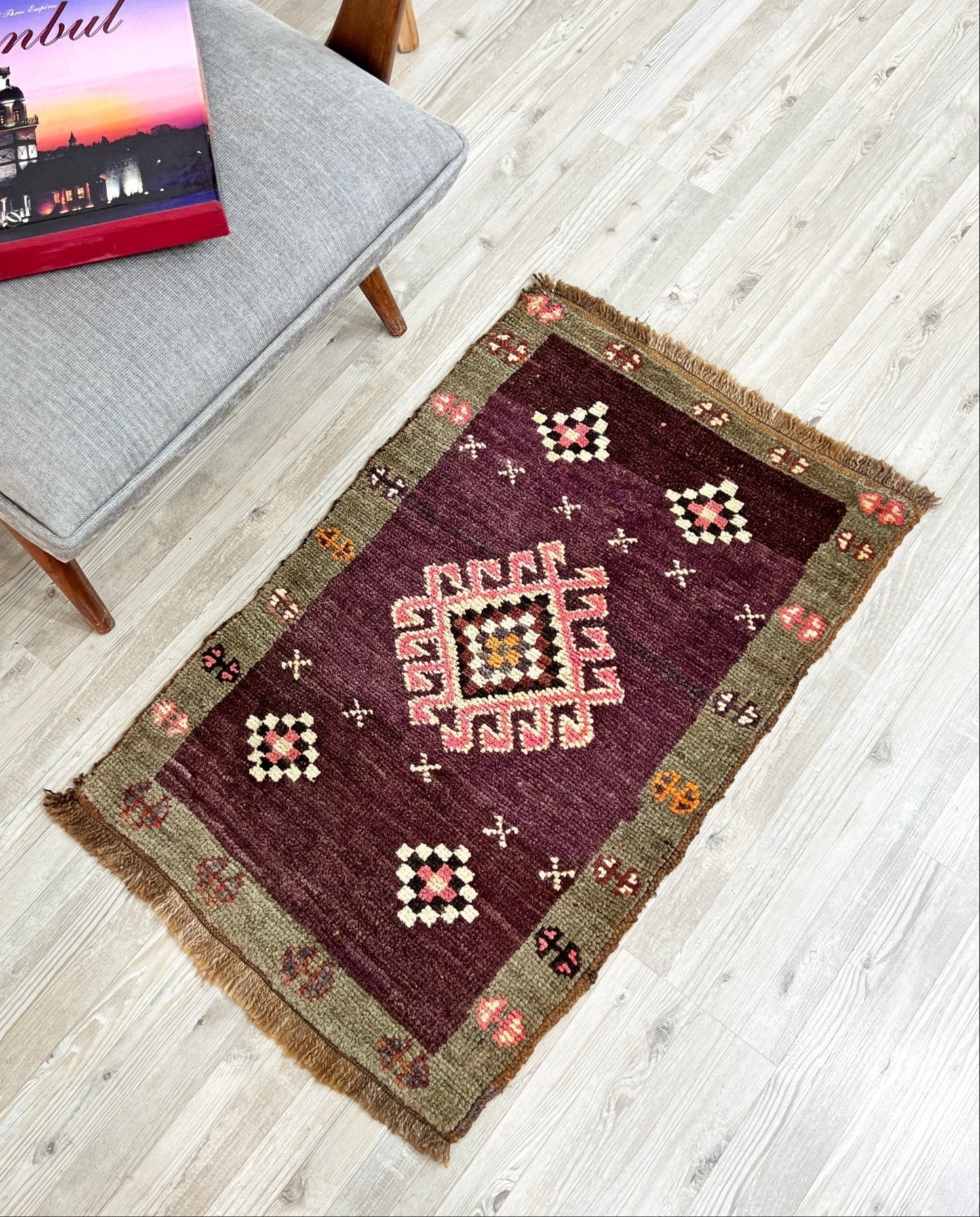 wool vintage rug for bathroom door mat turkish mini rug shop san francisco bay area palo alto berkeley buy vintage rug online