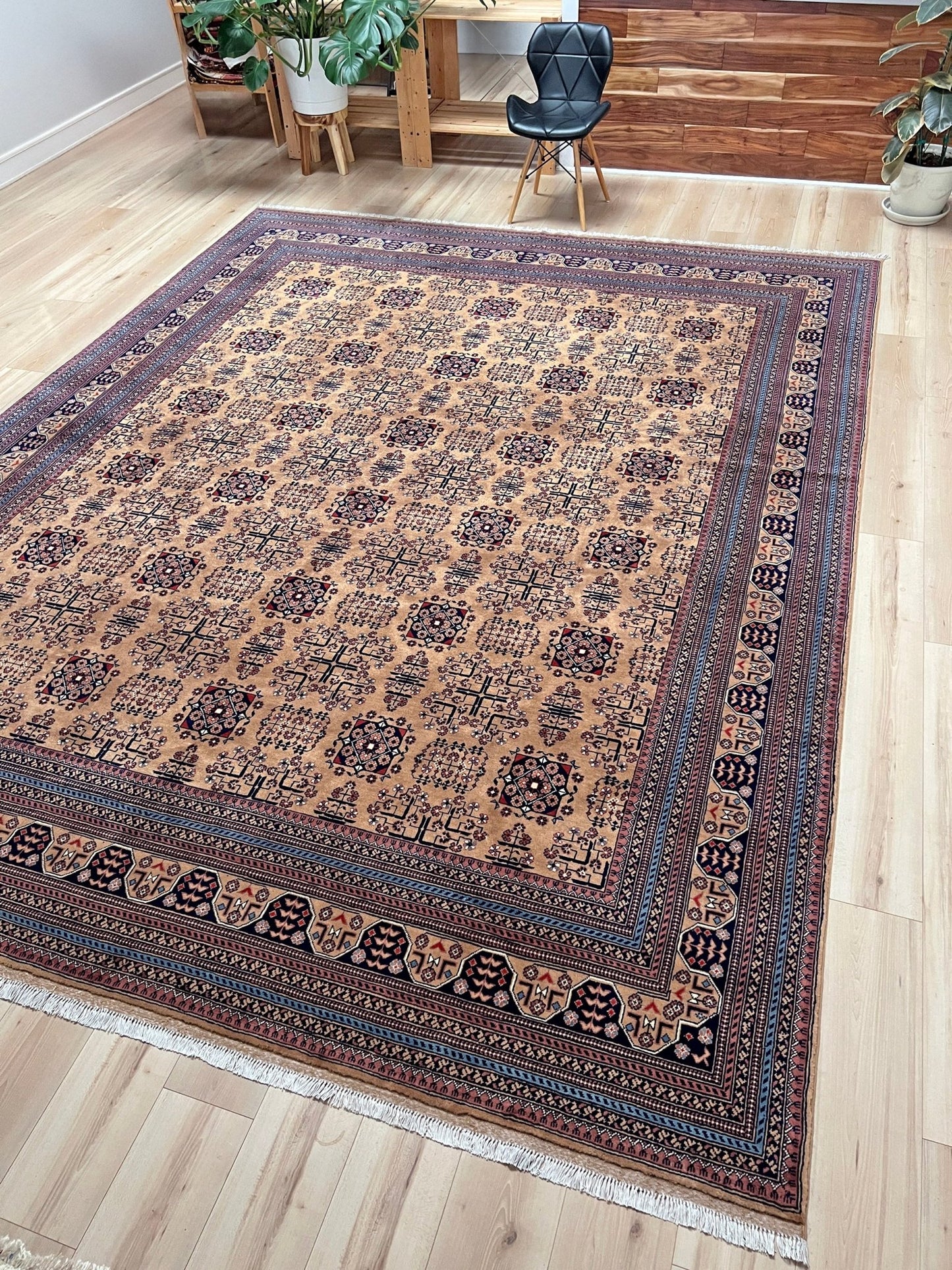 Sand Bilcik • Handmade Turkmen Rug (10'x12'10")