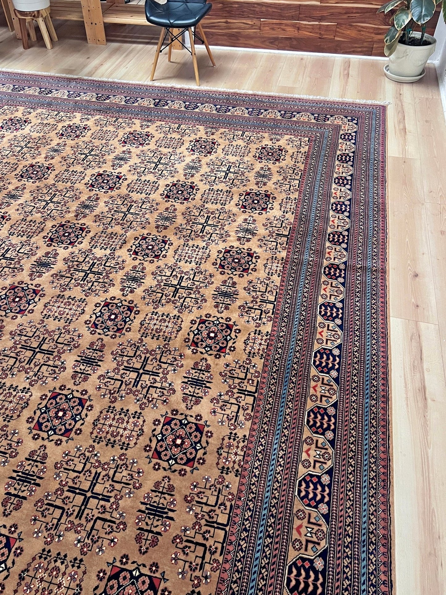 Sand Bilcik • Handmade Turkmen Rug (10'x12'10")