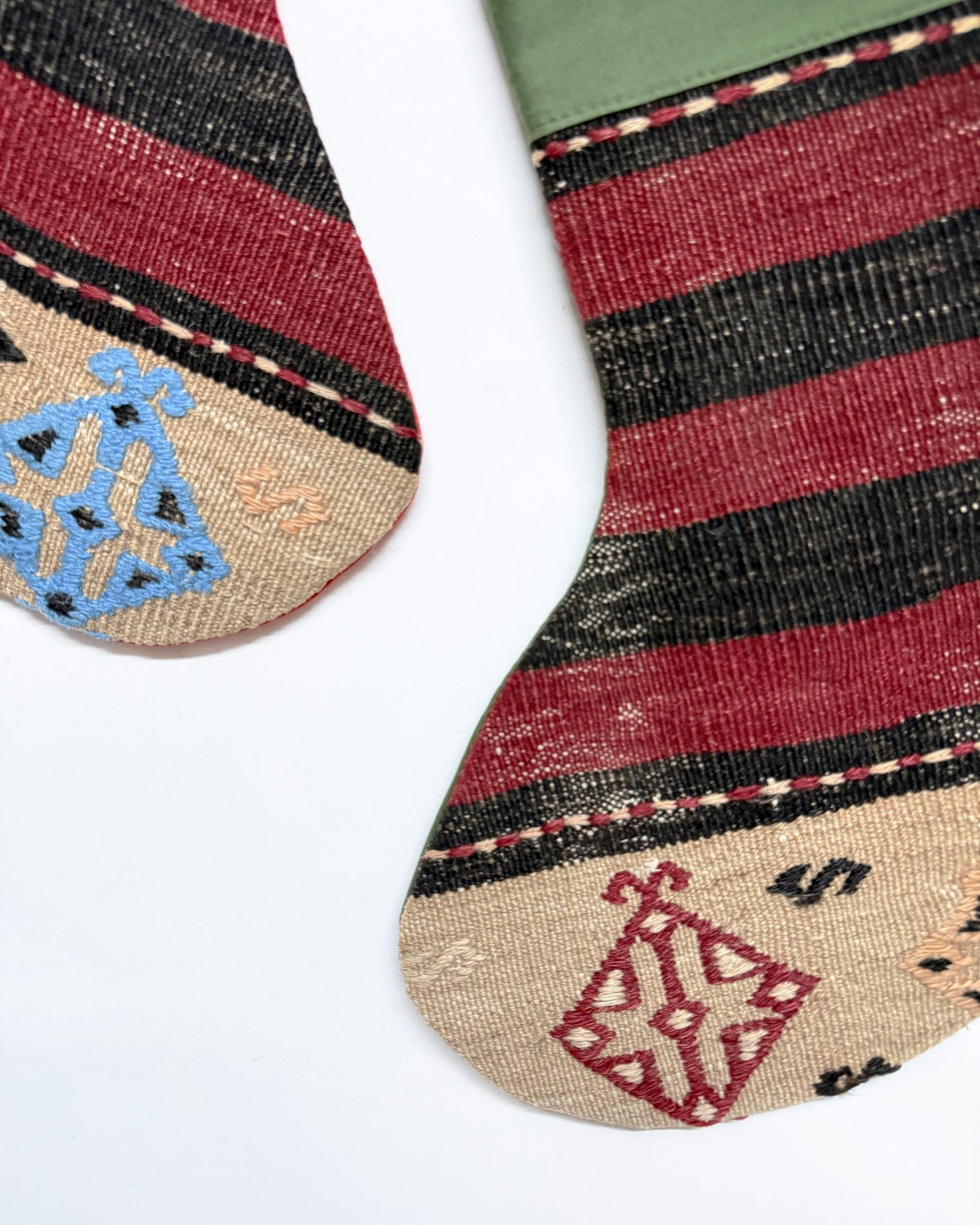 Christmas Stockings • A Second Life for Vintage Turkish Kilims (Set of 2)