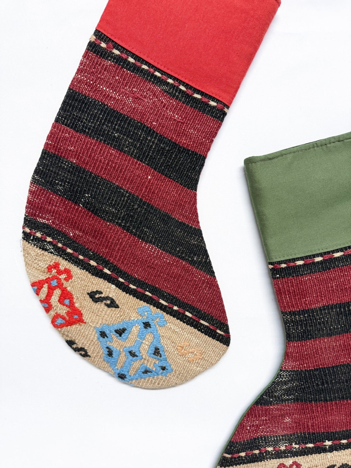 Christmas Stockings • A Second Life for Vintage Turkish Kilims (Set of 2)