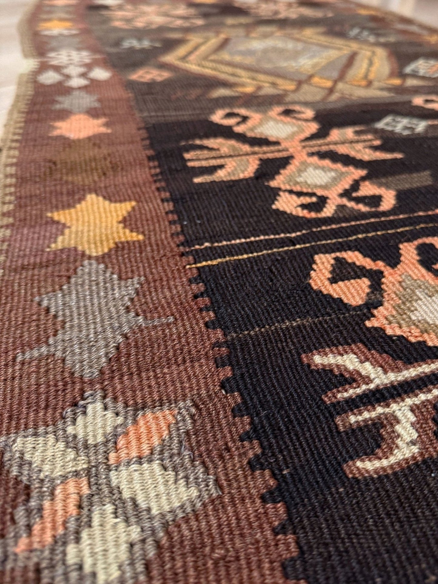 2x5 Handmade vintage turkish kilim wool flatweave runner rug for kitchen bedroom etrey hallway. Buy rug online free shipping