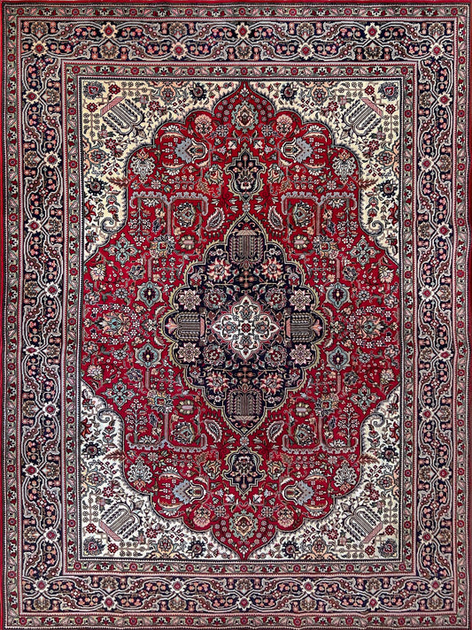 8x10 Tebriz large handmade wool persian area rug. Oriental rug shop san francisco bay area.