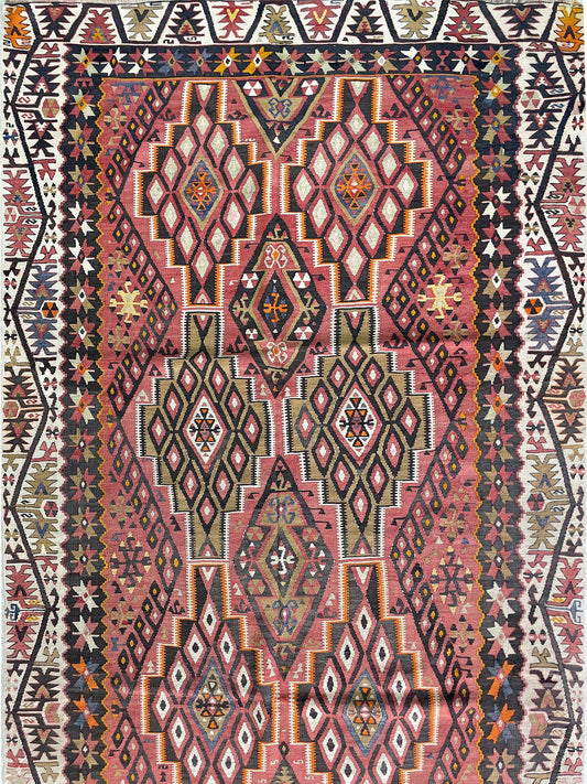 5x13 Kayseri turkish kilim runner rug shop san francisco bay area. Buy handmade wool vintage rug online