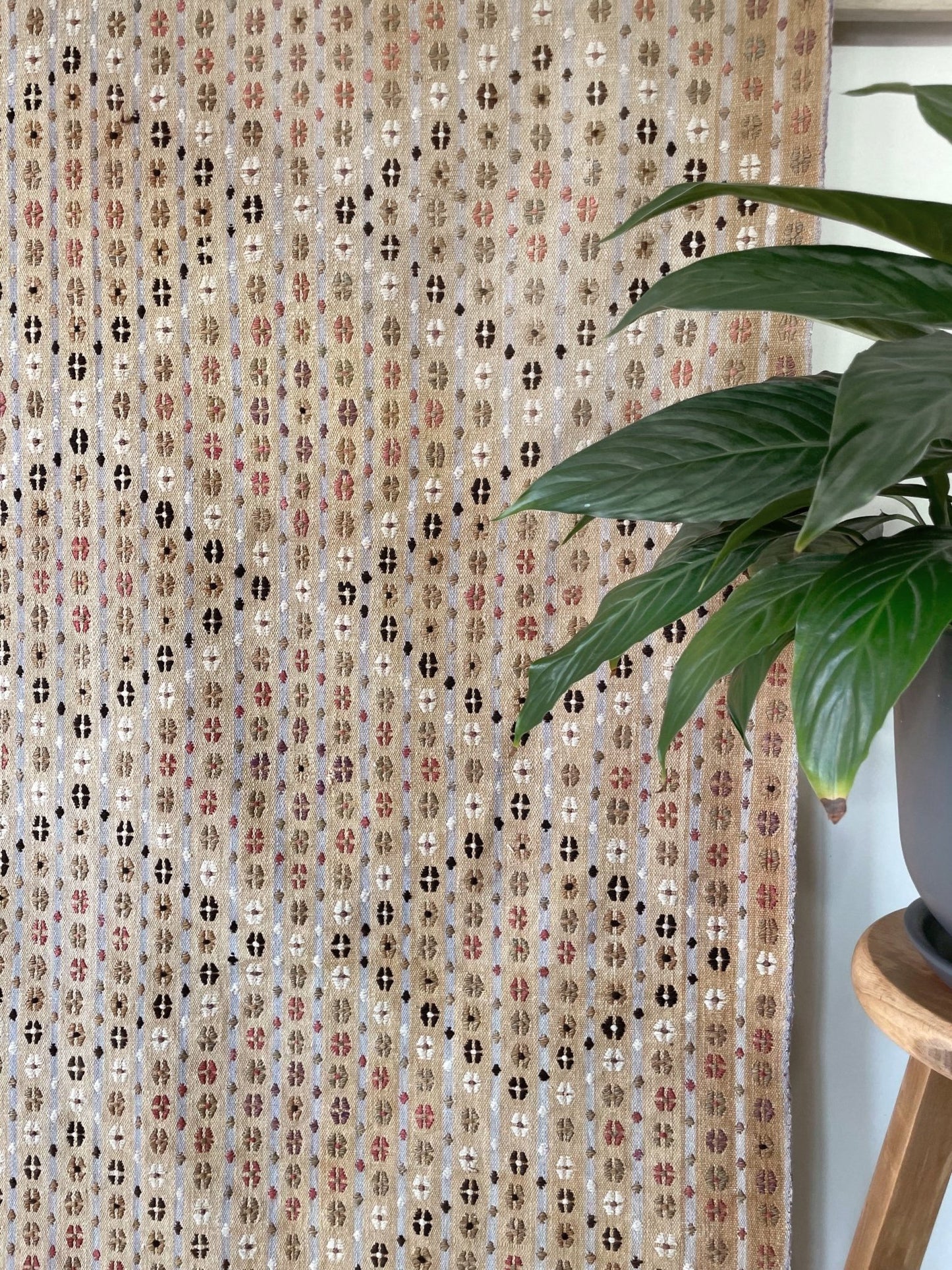 Malatya Embroidered Kilim • Vintage Turkish Flatweave Runner Rug (3'5"x10')