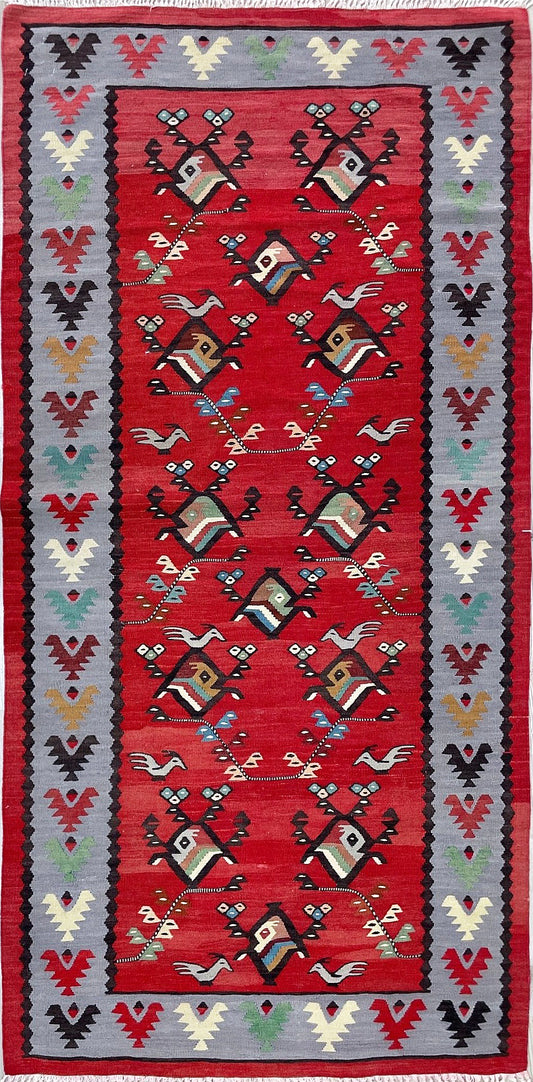 3x5 small handmade wool balkan pirot turkish kilim rug shop san francisco bay area. Buy kilim rug online free shipping