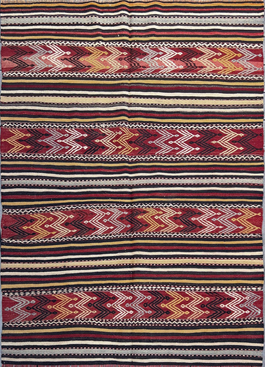 4x6 Canakkale Kilim Vintage Turkish kilim rug shop bay area berkeley. Oriental rug store palo alto. Buy kilim rug online
