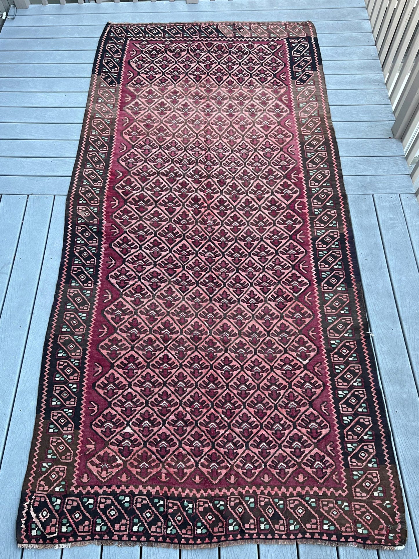 5x11 Antique Armenian Kilim Wide Runner Rug. Vintage Caucasian Rug Shop Berkeley San Francisco Bay Area. Buy rug online California Free shipping US Canada Toronto 