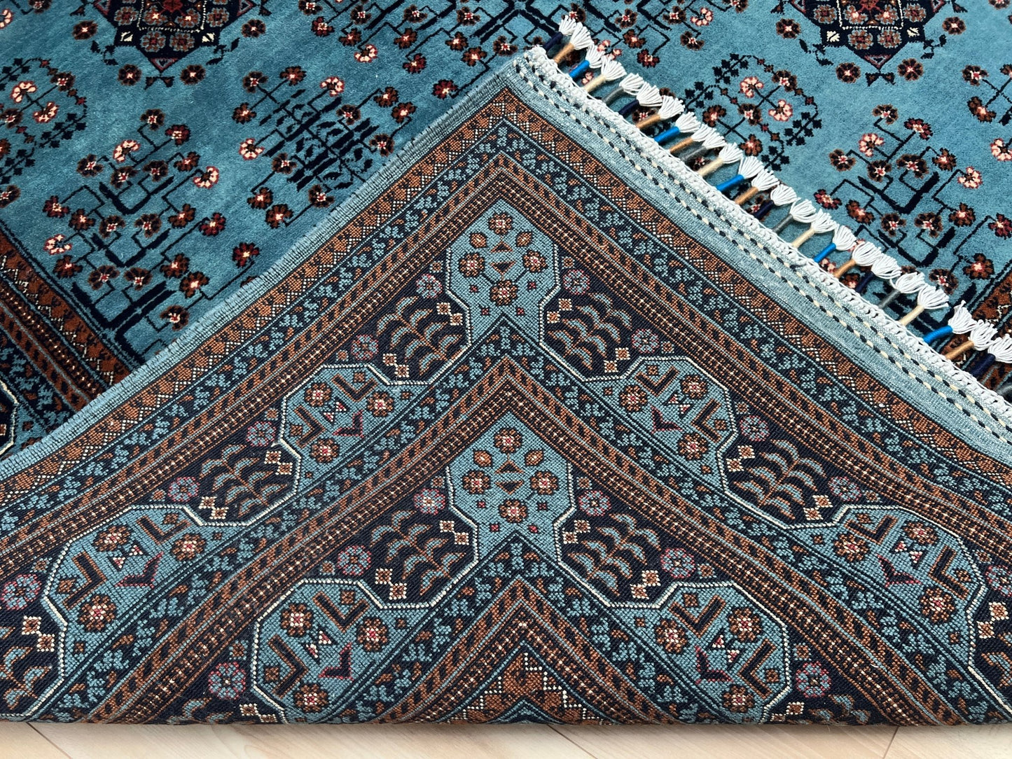 Blue Bilicik • Handmade Turkmen Rug (8'6"x11'6")