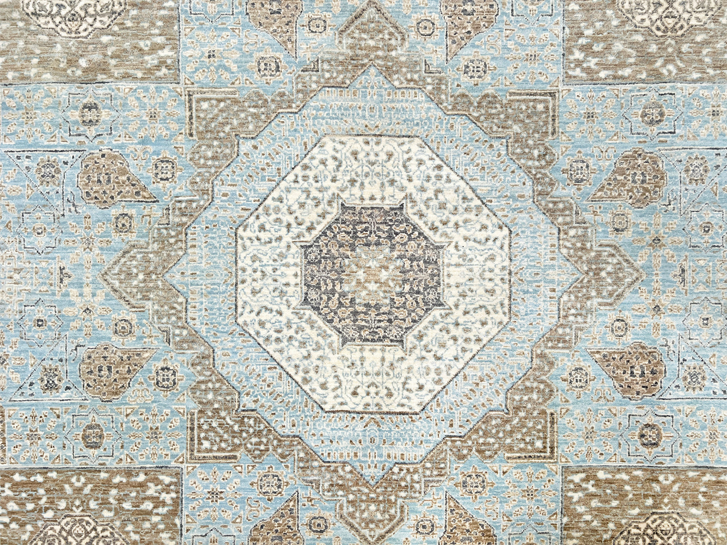 8x10 Blue handmade mamluk rug. Oriental rug shop san francisco bay area. Buy wool carpet online free shipping USA Canada.