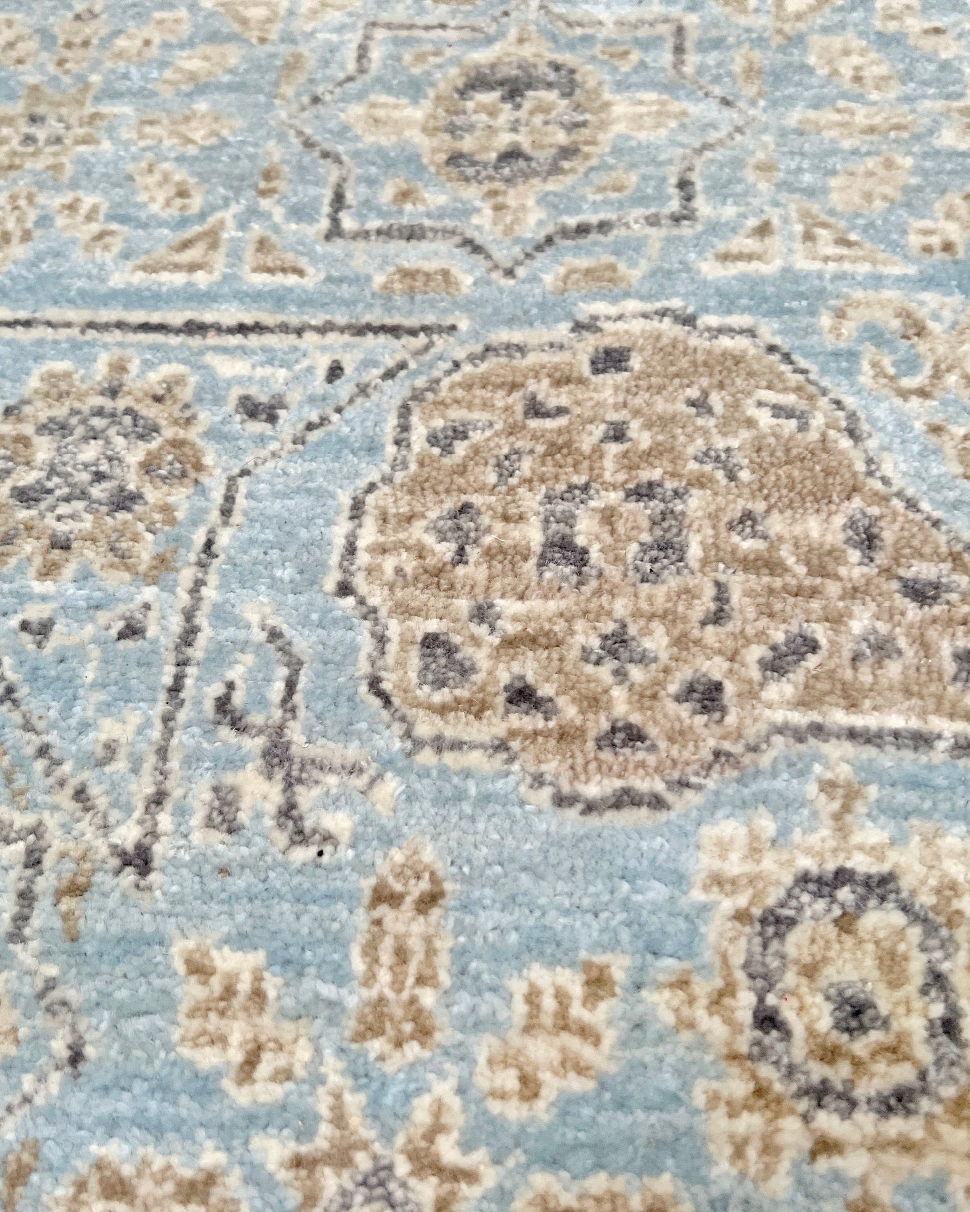 8x10 Blue handmade mamluk rug. Oriental rug shop san francisco bay area. Buy wool carpet online free shipping USA Canada.