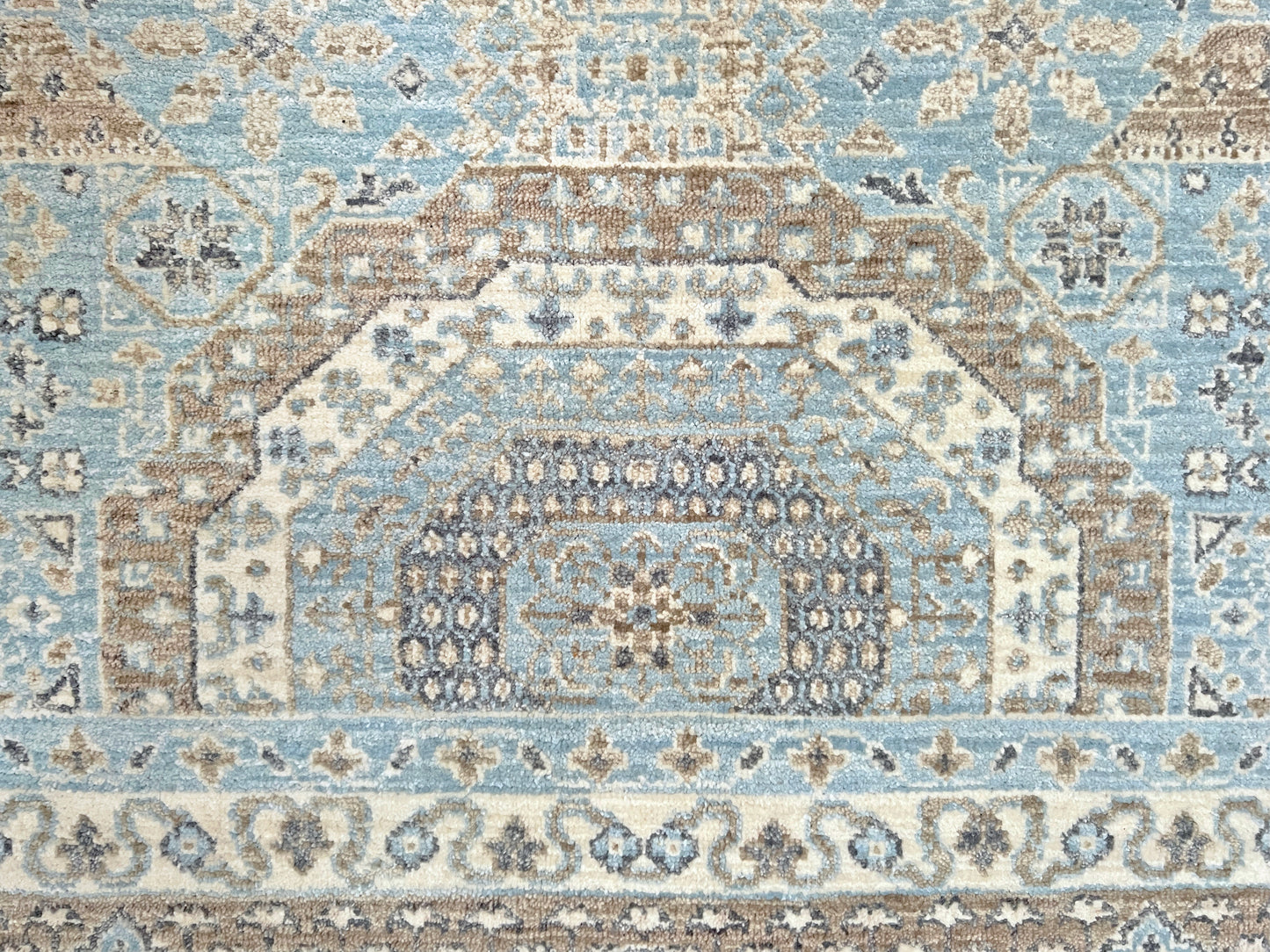 8x10 Blue handmade mamluk rug. Oriental rug shop san francisco bay area. Buy wool carpet online free shipping USA Canada.