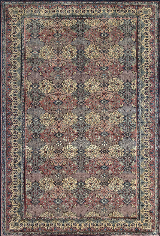 6x9 muted neutral green kayseri vintage turkish rug shop san francisco bay area. Handmade wool oriental rug free shipping