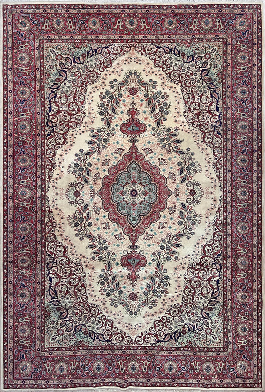 Red turquoise kayseri 6x9 turkish area rug shop sf bay area. Floral Handmade wool rug shop palo alto berkeley