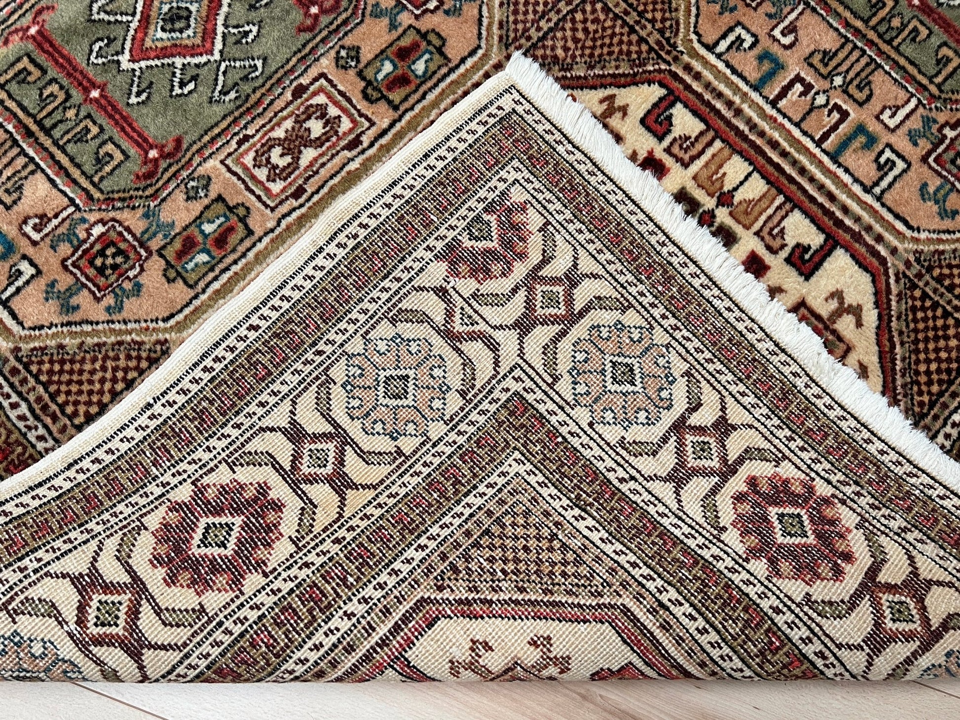 Kayseri geometric panel design turkish rug shop san francisco bay area. Handmade wool rug free shipping affordable rug.