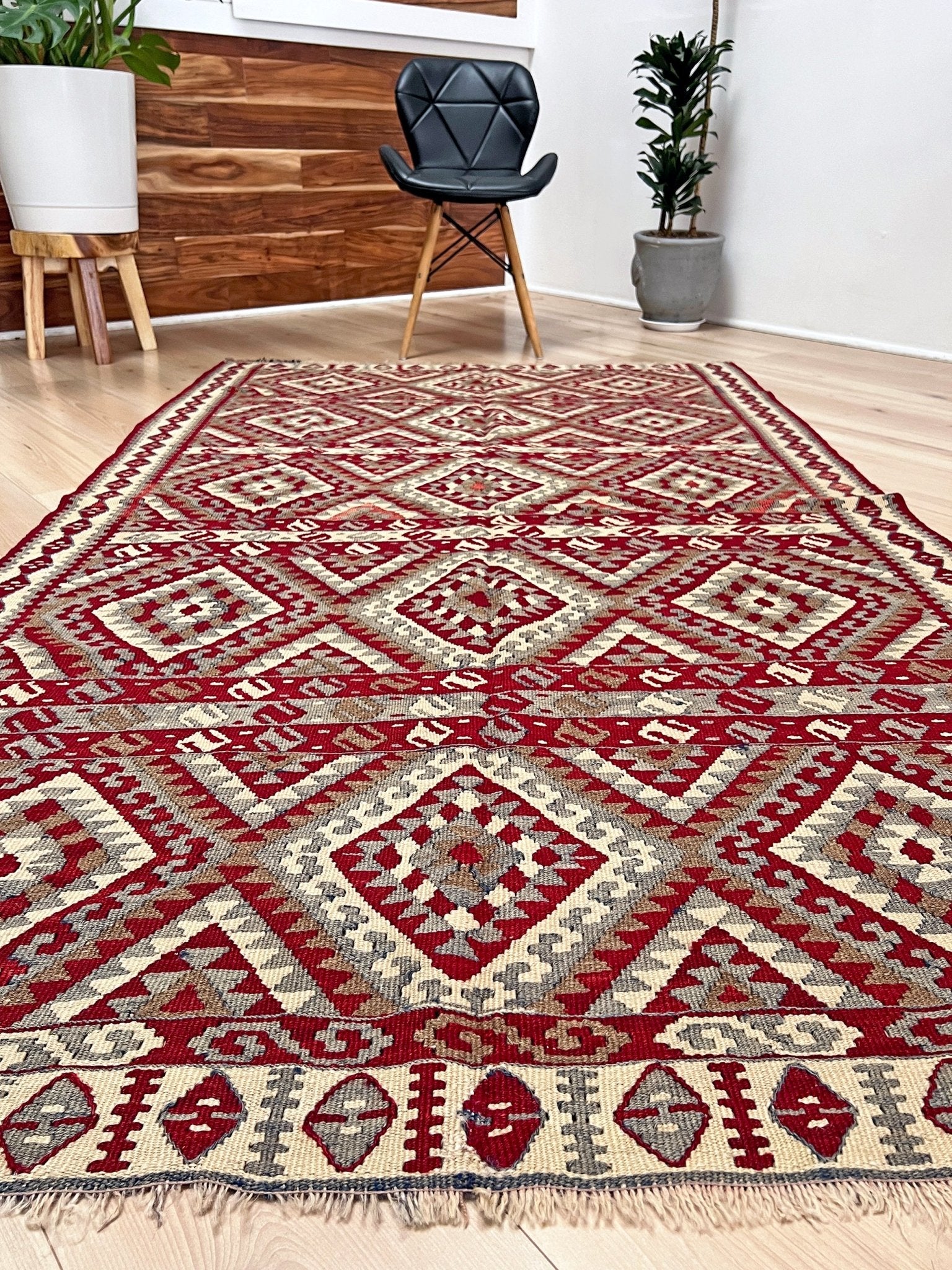 kurdish vintage kilim rug. Tribal wool flatweave rug shop san francisco bay area. 