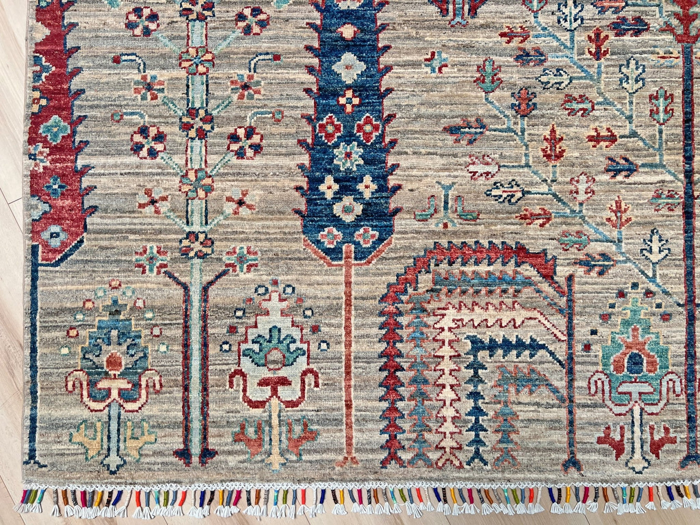 Tree of Life • Handmade Area Rug (6'8"x9'8")