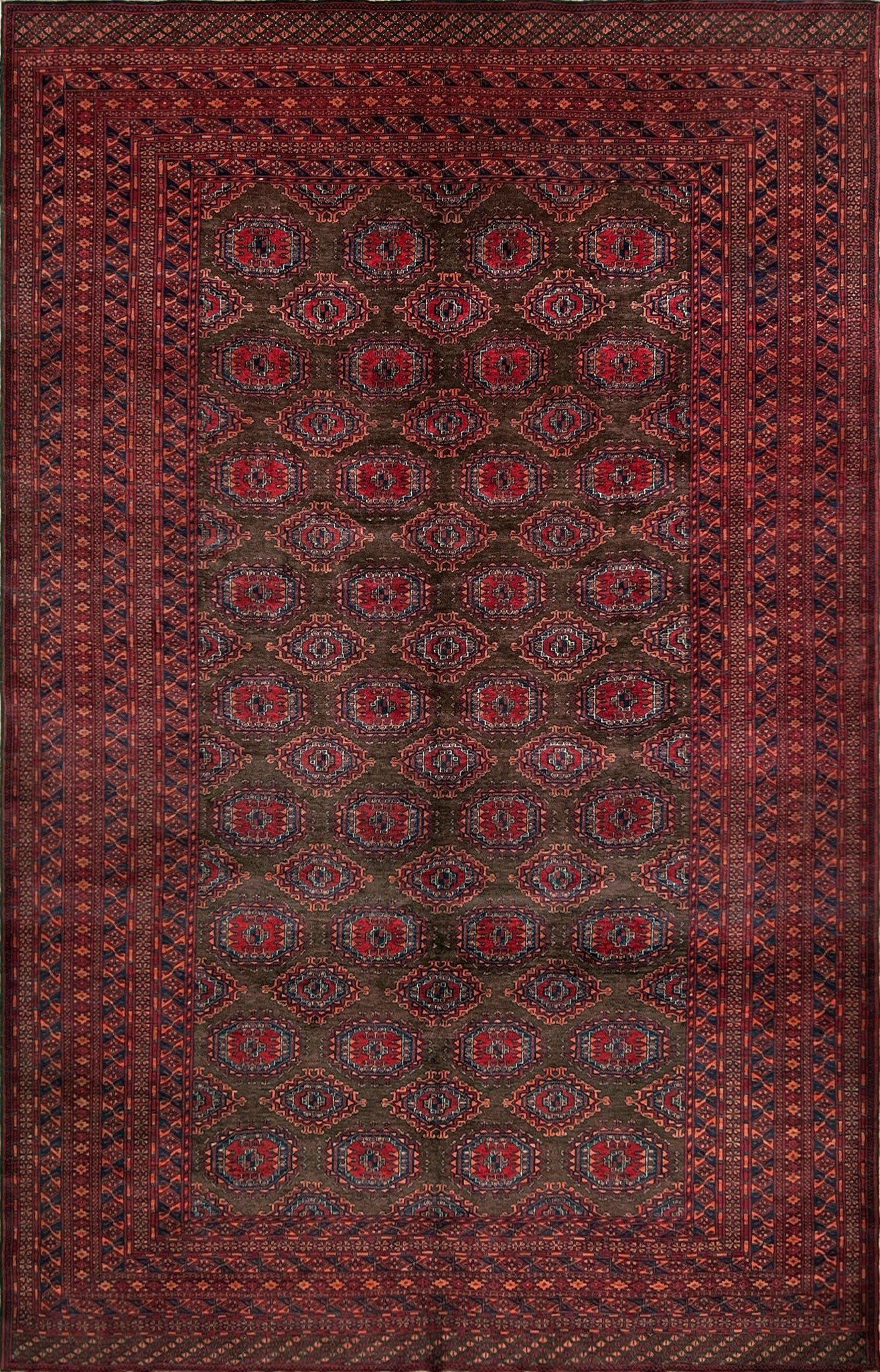 uzbek bukhara vintage rug 9x12. Luxury handmade rug shop palo alto. Oriental rug shop palo alto sf bay area.