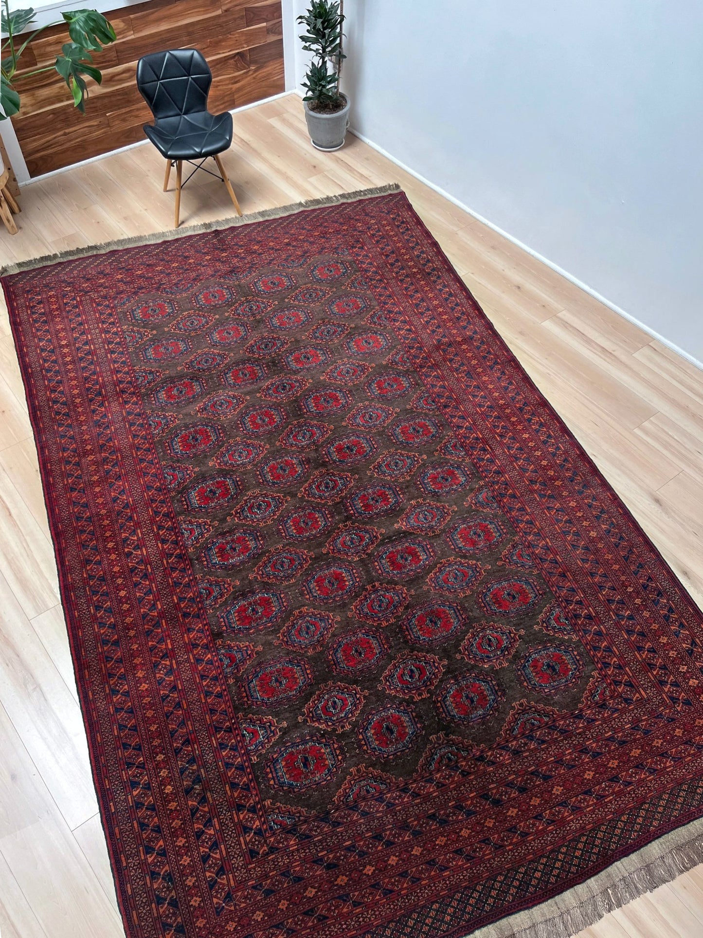 Fine Bukhara • Vintage Uzbek Area Rug (7'4"x12'1")