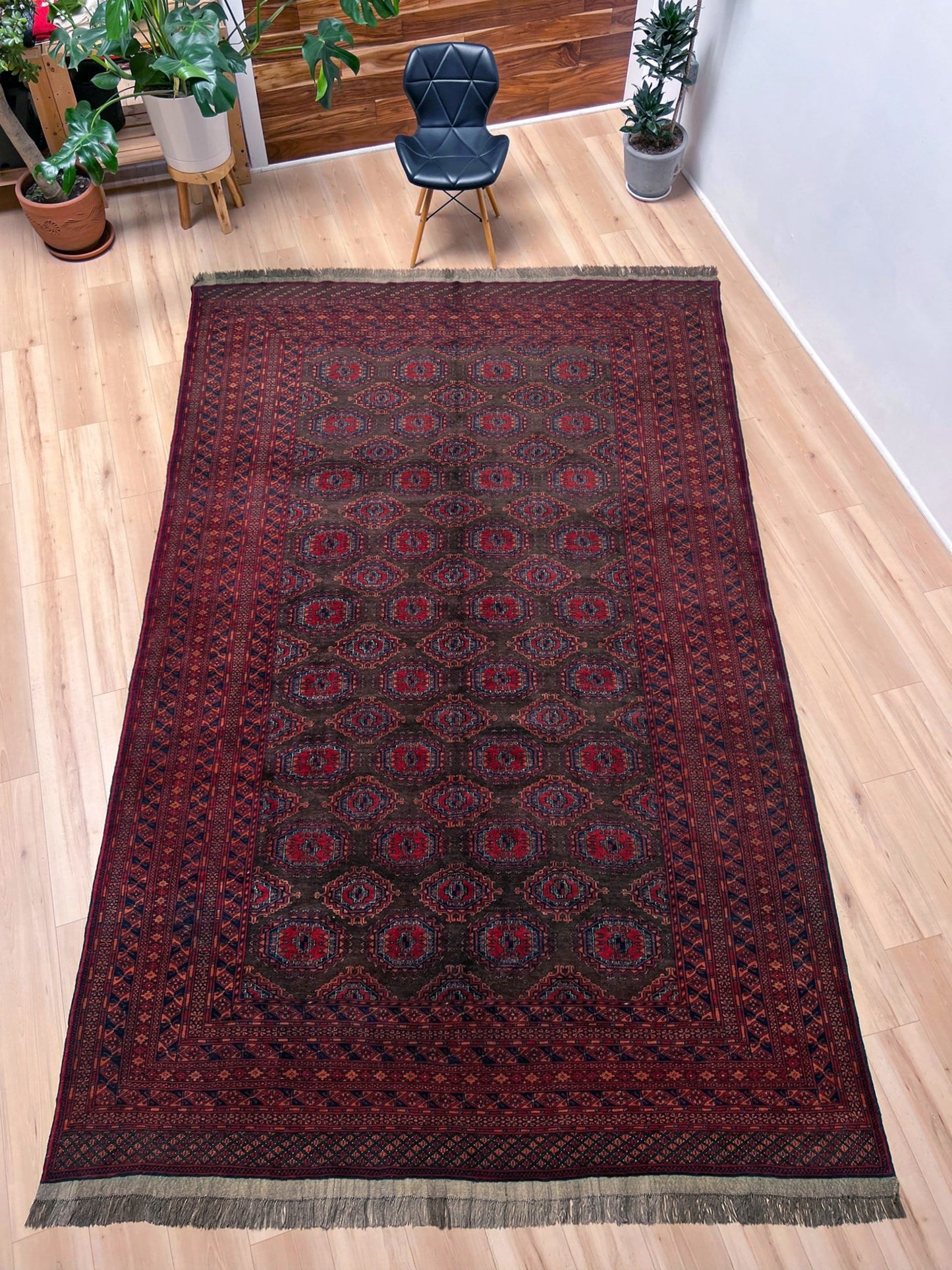 Fine Bukhara • Vintage Uzbek Area Rug (7'4"x12'1")