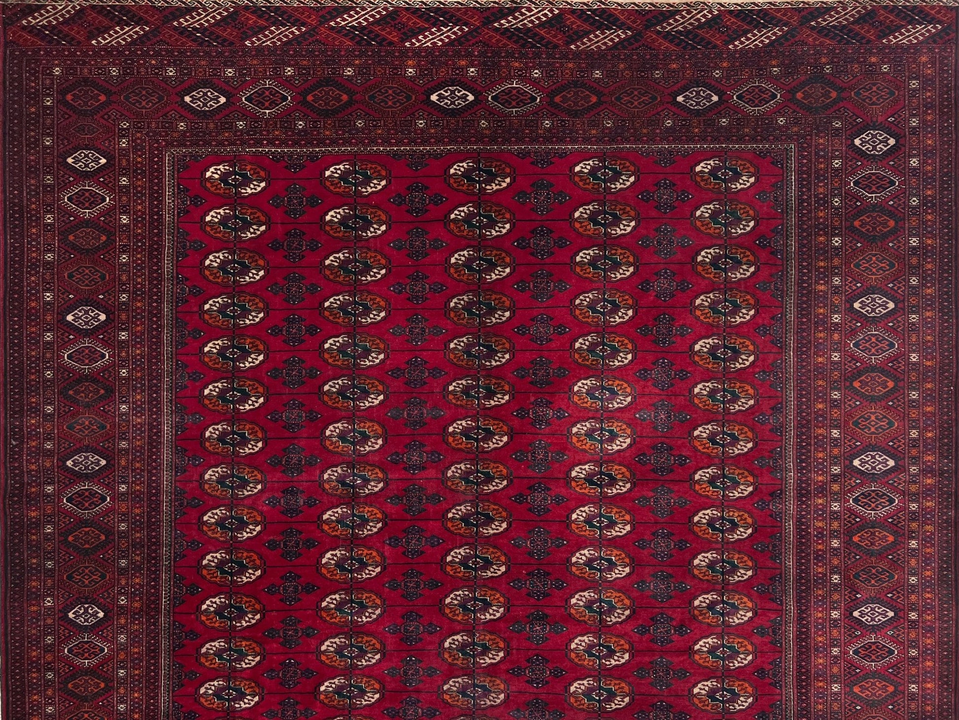 bukhara vintage turkmen rug 8x10. Luxury handmade rug shop palo alto. Oriental rug shop san francisco bay area.