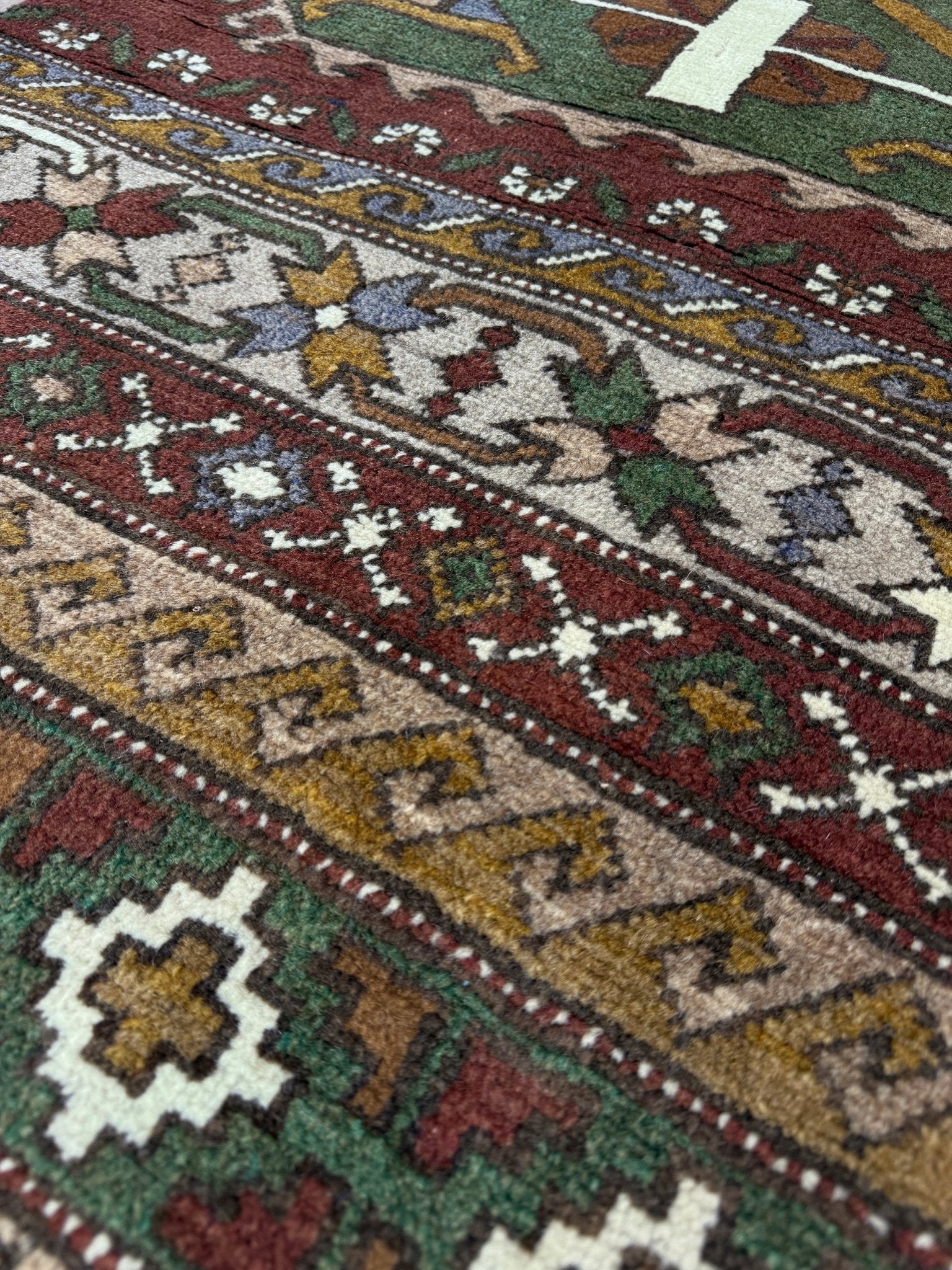 rustic brown earthy kars kurdish vintage rug 7x10 chestnut brown field geometric tribal anatolian wool rug 1970s indigo rugs san francisco bay area