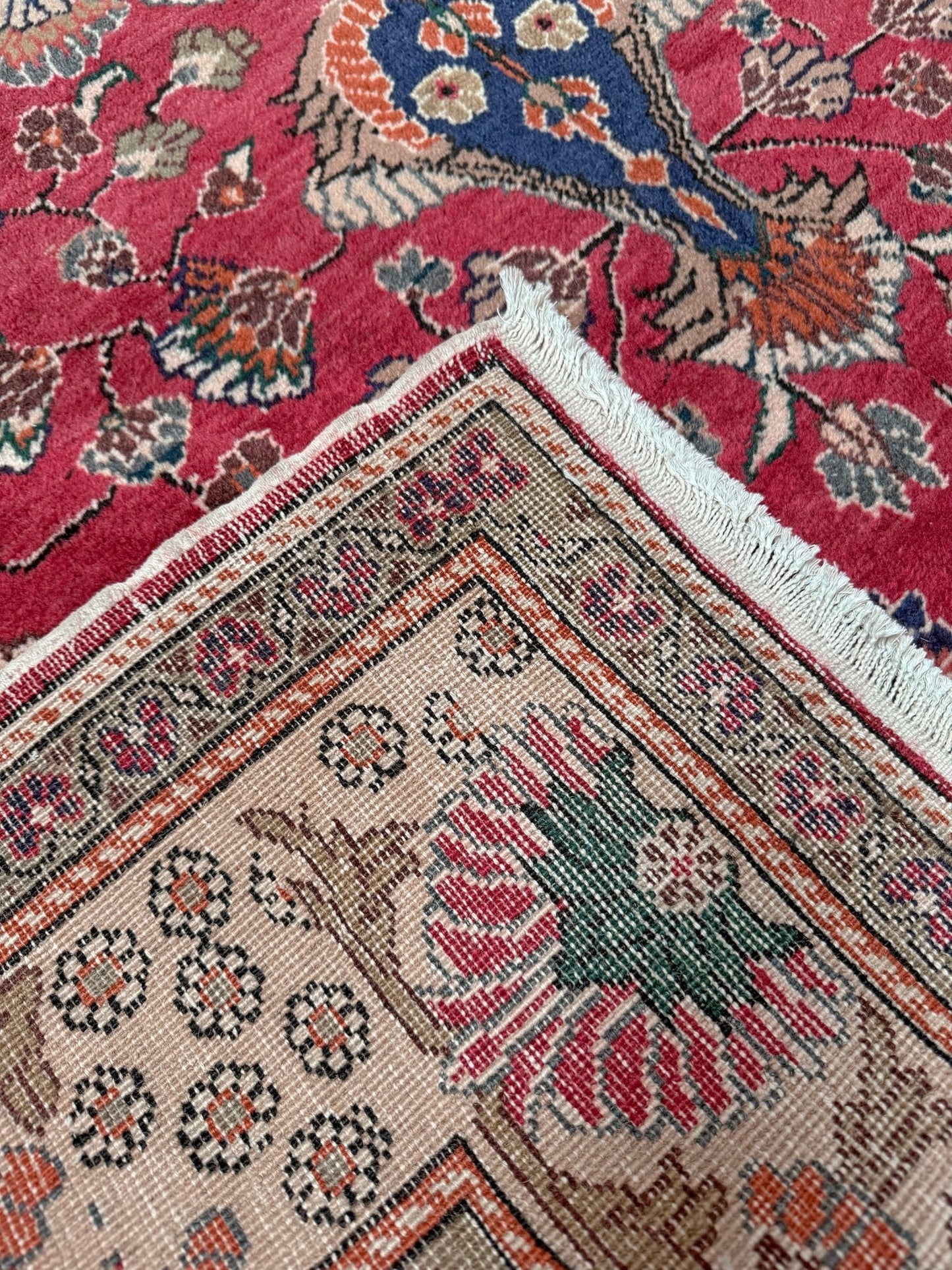 Crimson Red 5x7 Kayseri handmade Turkish wool rug from the best rug shop in the San Francisco Bay Area, Burlingame CA, free shipping available. Perfect for living rooms, bedrooms, dining rooms, studies, or formal sitting areas