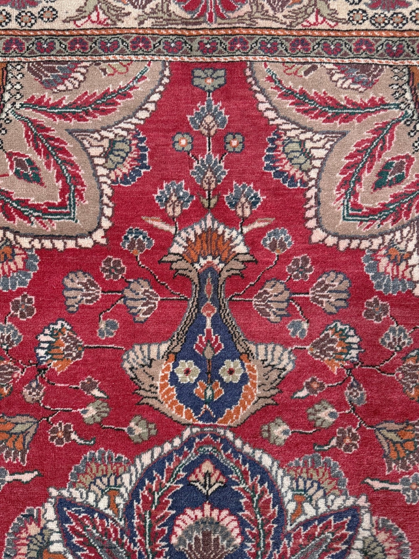 Crimson Red 5x7 Kayseri handmade Turkish wool rug from the best rug shop in the San Francisco Bay Area, Burlingame CA, free shipping available. Perfect for living rooms, bedrooms, dining rooms, studies, or formal sitting areas
