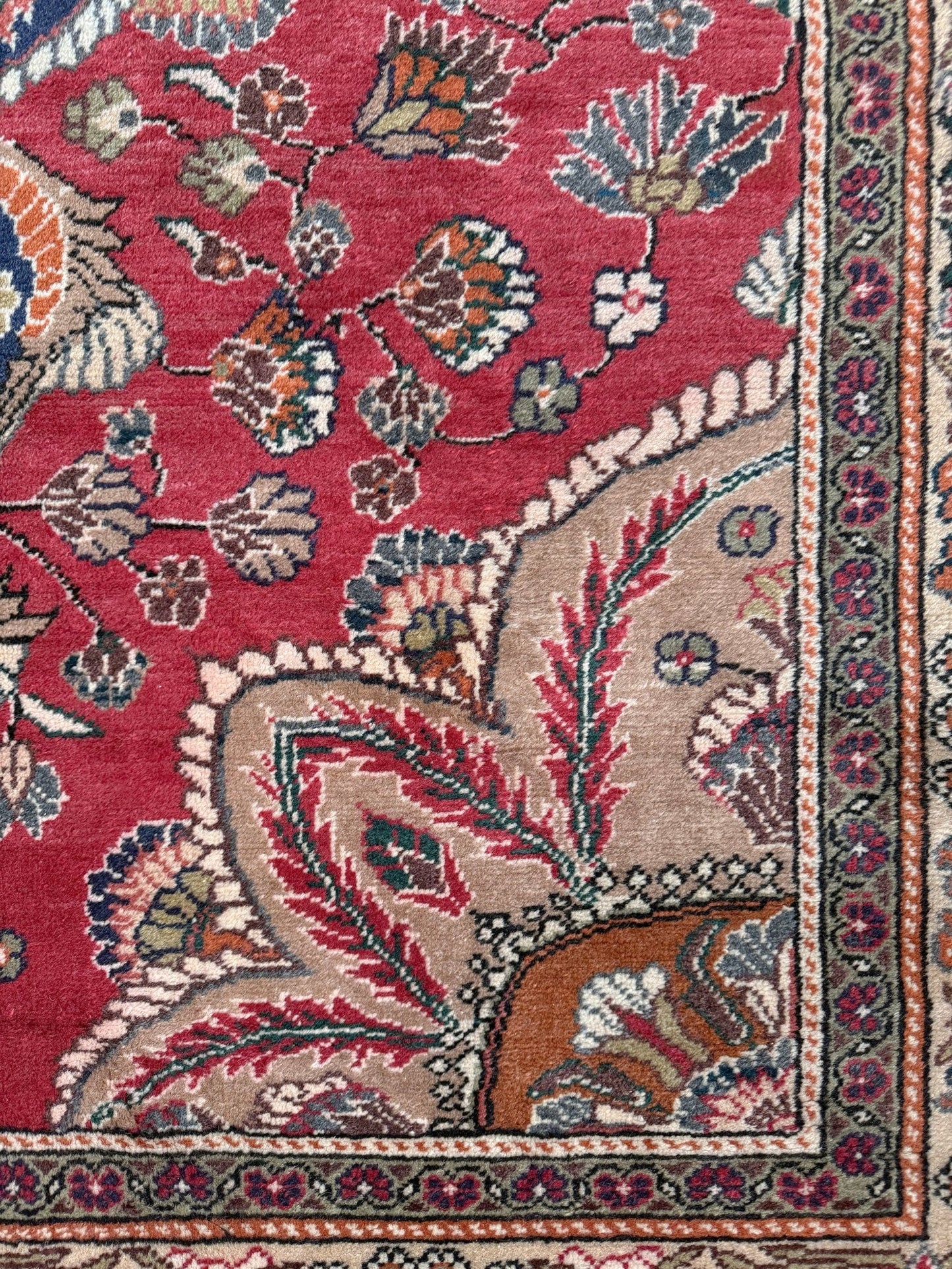 Crimson Red 5x7 Kayseri handmade Turkish wool rug from the best rug shop in the San Francisco Bay Area, Burlingame CA, free shipping available. Perfect for living rooms, bedrooms, dining rooms, studies, or formal sitting areas