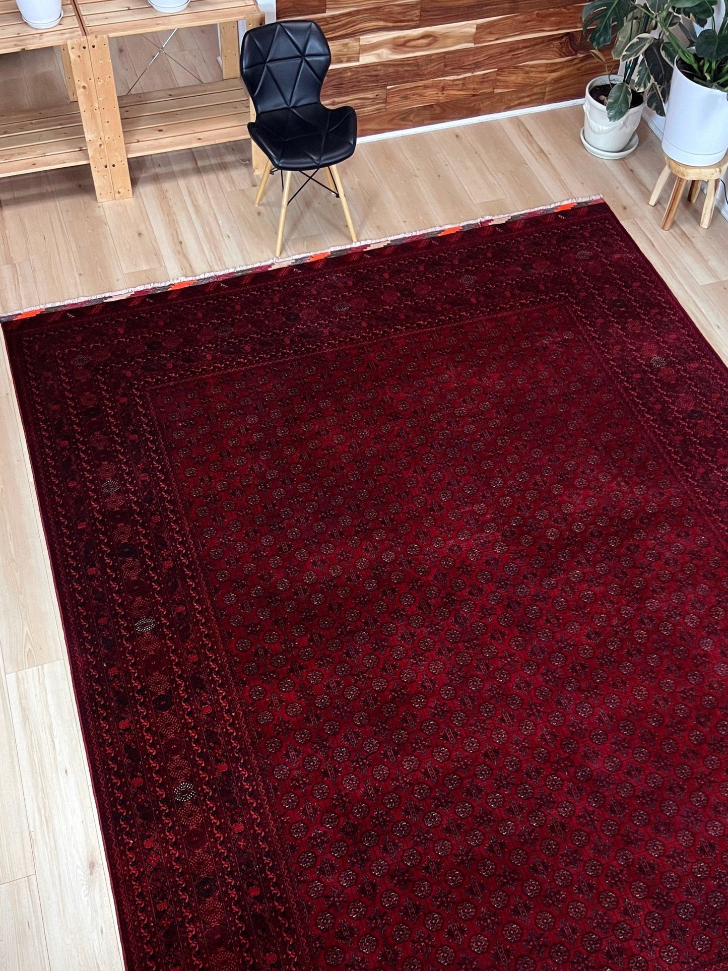 Khoja Roshnai Turkmen Luxury handmade 10x14 large area rug with warm colors, perfect for living room, bedroom, or dining spaces. Available at the best luxury rug shop in the San Francisco Bay Area. Enjoy free shipping on this high-quality, exquisite rug.