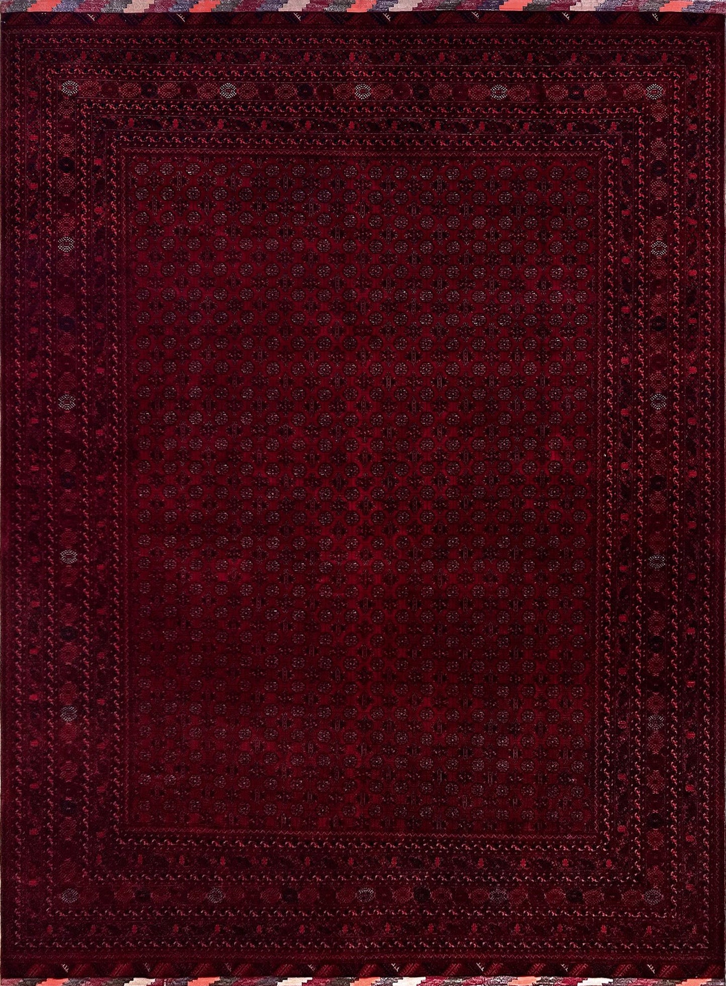 Khoja Roshnai Turkmen Luxury handmade 10x14 large area rug with warm colors, perfect for living room, bedroom, or dining spaces. Available at the best luxury rug shop in the San Francisco Bay Area. Enjoy free shipping on this high-quality, exquisite rug.