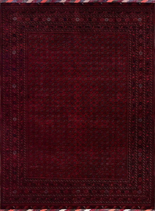 Khoja Roshnai Turkmen Luxury handmade 10x14 large area rug with warm colors, perfect for living room, bedroom, or dining spaces. Available at the best luxury rug shop in the San Francisco Bay Area. Enjoy free shipping on this high-quality, exquisite rug.