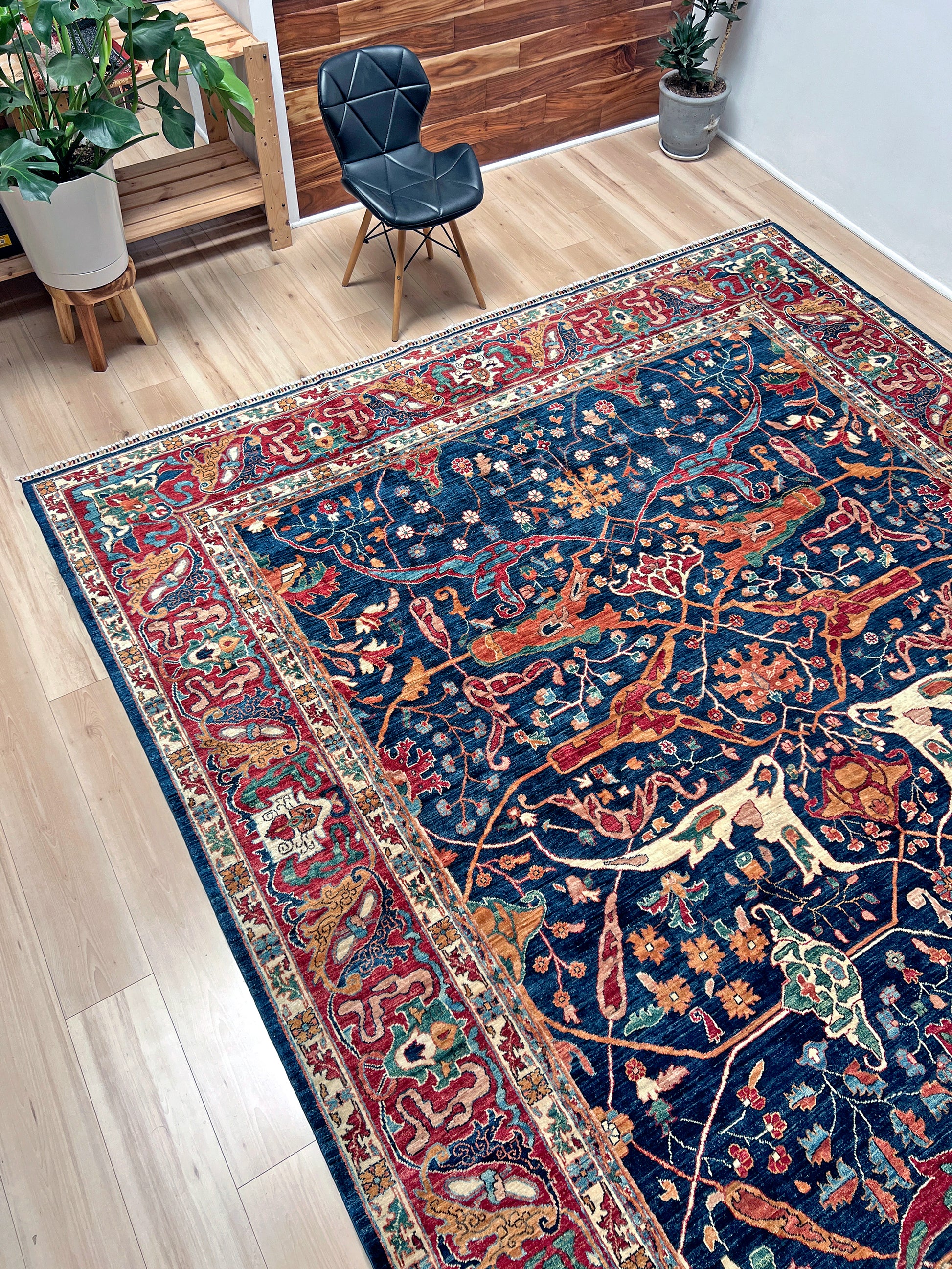 Ariana garrus bidgar luxury handmade rug. Persian wool carpet 10x14 for living room bedroom dining. Free shipping from the bes handmade rug shop San francisco bay area.