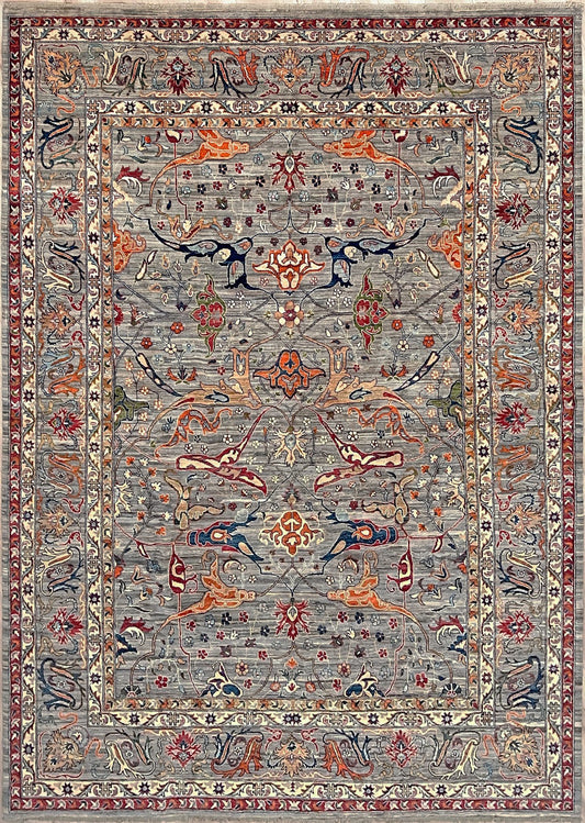 9x12 Garrus Bidjar handmade area rug for living room, bedroom, dining. Oriental rug shop san francisco bay area. Wool floral rug shopping online.