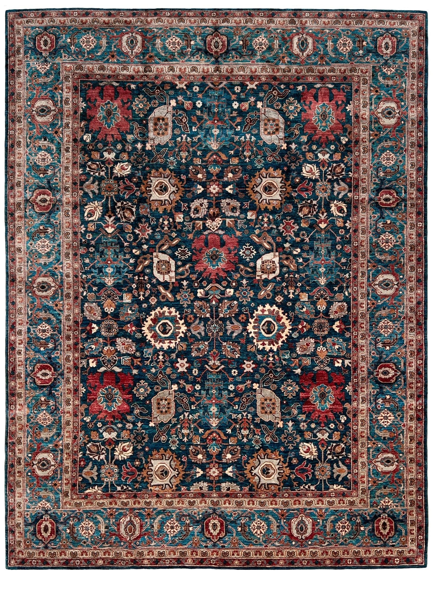 bijar floral handmade persian area rug. 9x12 rug for living room. Luxury living room rug shop palo alto menlo park. Oriental rug shop san francisco bay area.