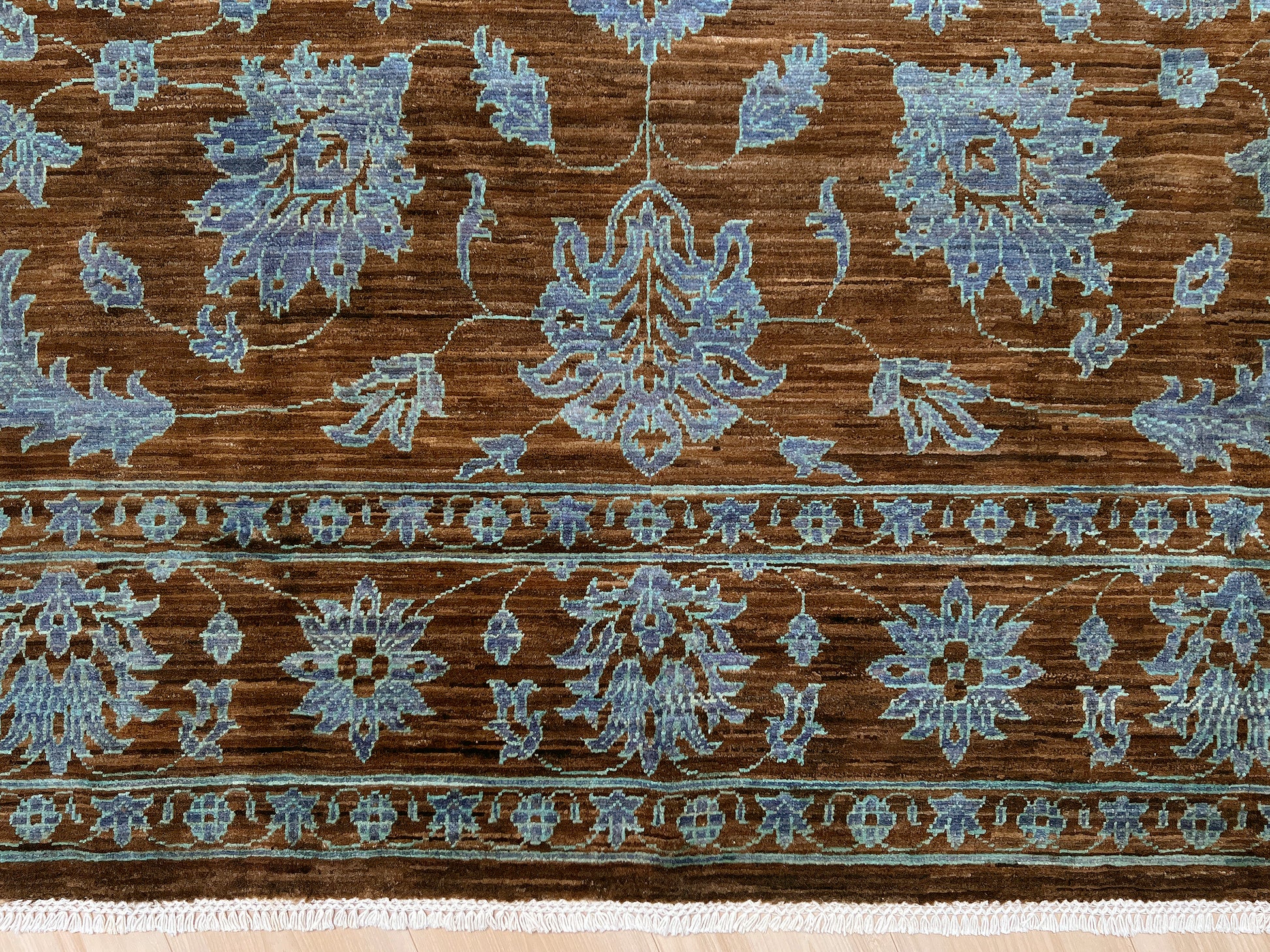 6x9 brown handmade oushak contemporary turkish rug for living room bedroom dining. Oriental rug shop san francisco palo alto.