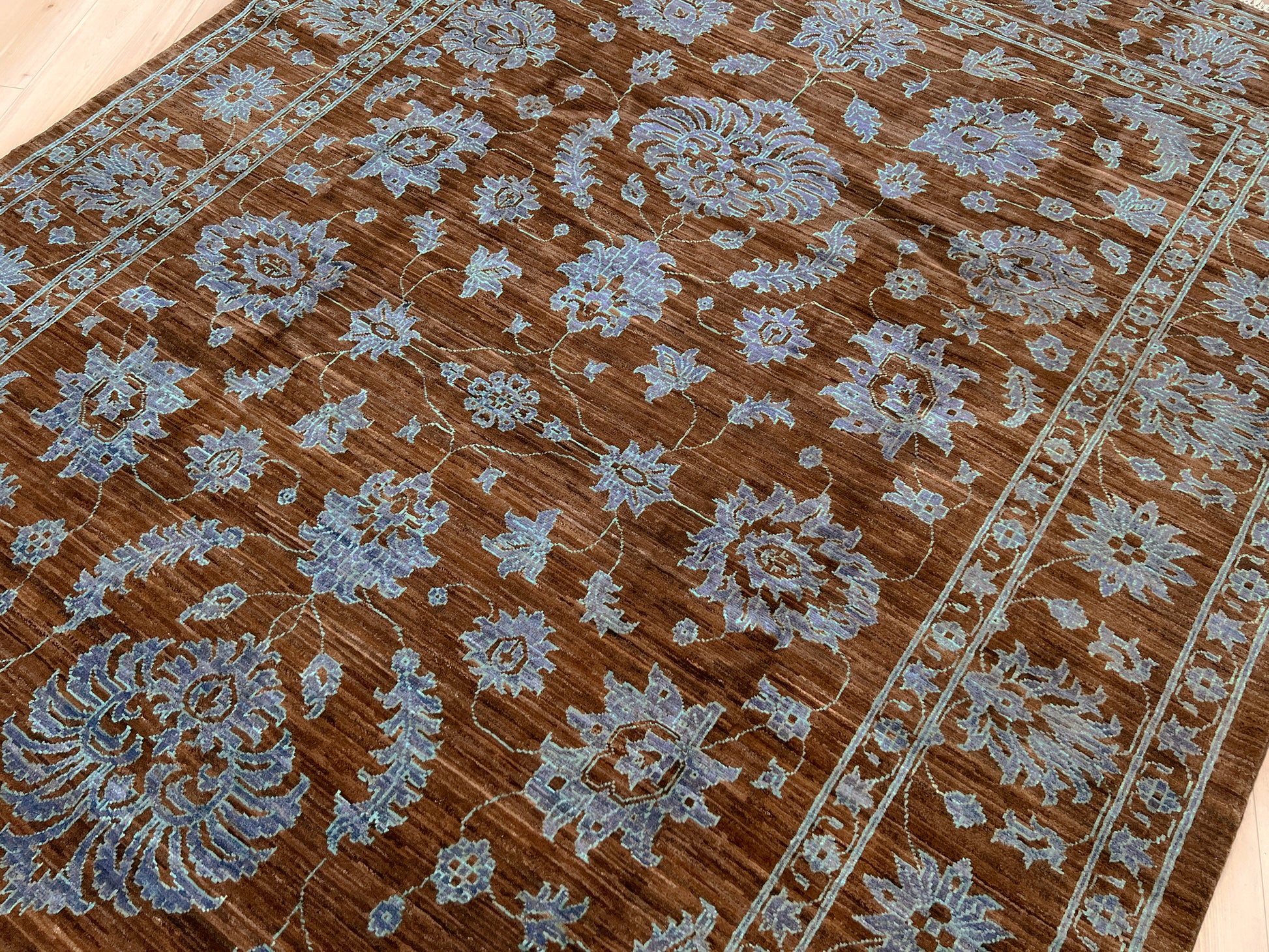 6x9 brown handmade oushak contemporary turkish rug for living room bedroom dining. Oriental rug shop san francisco palo alto.