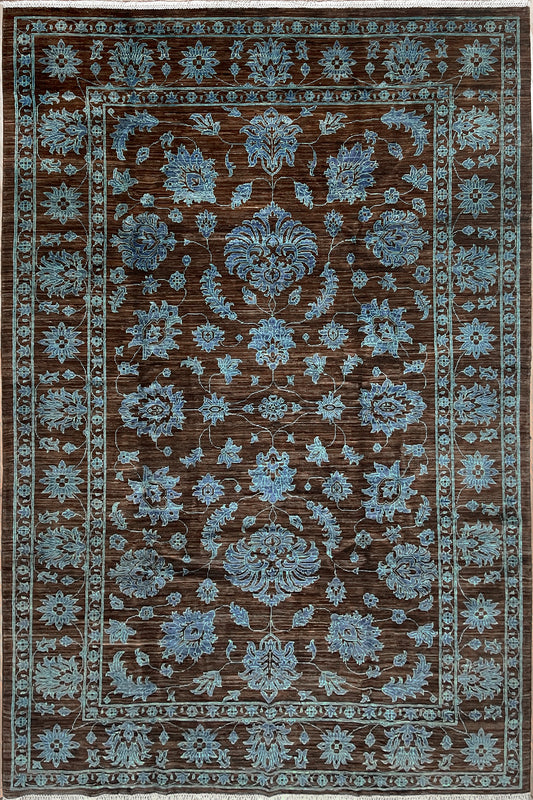 Sultani oushak contemporary handmade rug. Oriental rug shop san francisco palo alto.