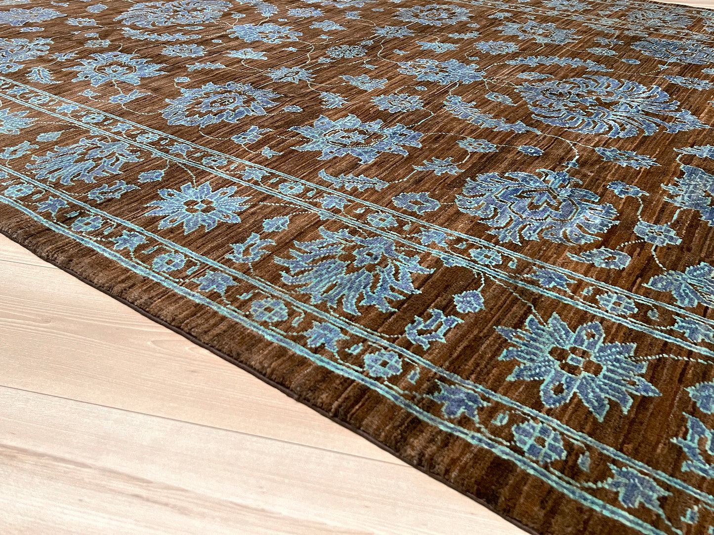 6x9 brown handmade oushak contemporary turkish rug for living room bedroom dining. Oriental rug shop san francisco palo alto.