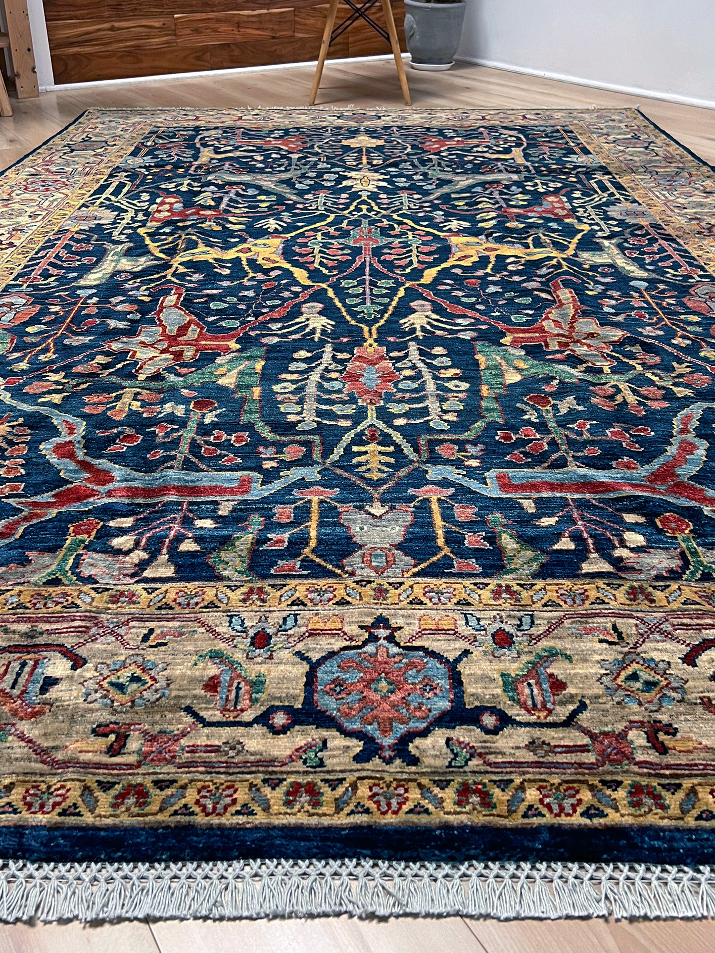 7x9 navy blue bidjar garrus handmade oriental rug shop san francisco bay area. living room Luxury exquisite rug shop palo alto menlo park