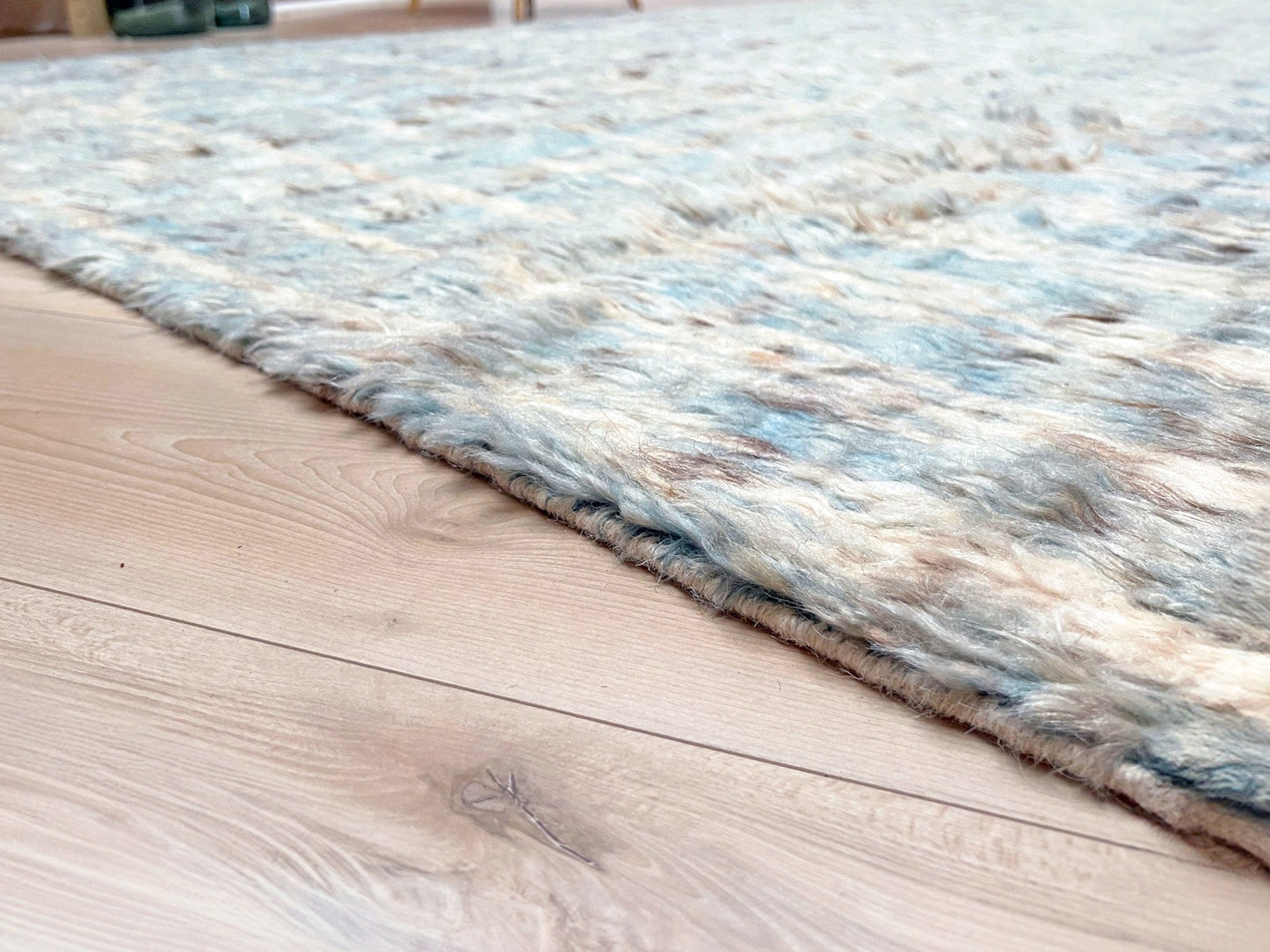Moroccan Shag minimalist rug wool handmade 10x14 large area rug. Rug shop San Francisco Bay Area. Buy rug online.