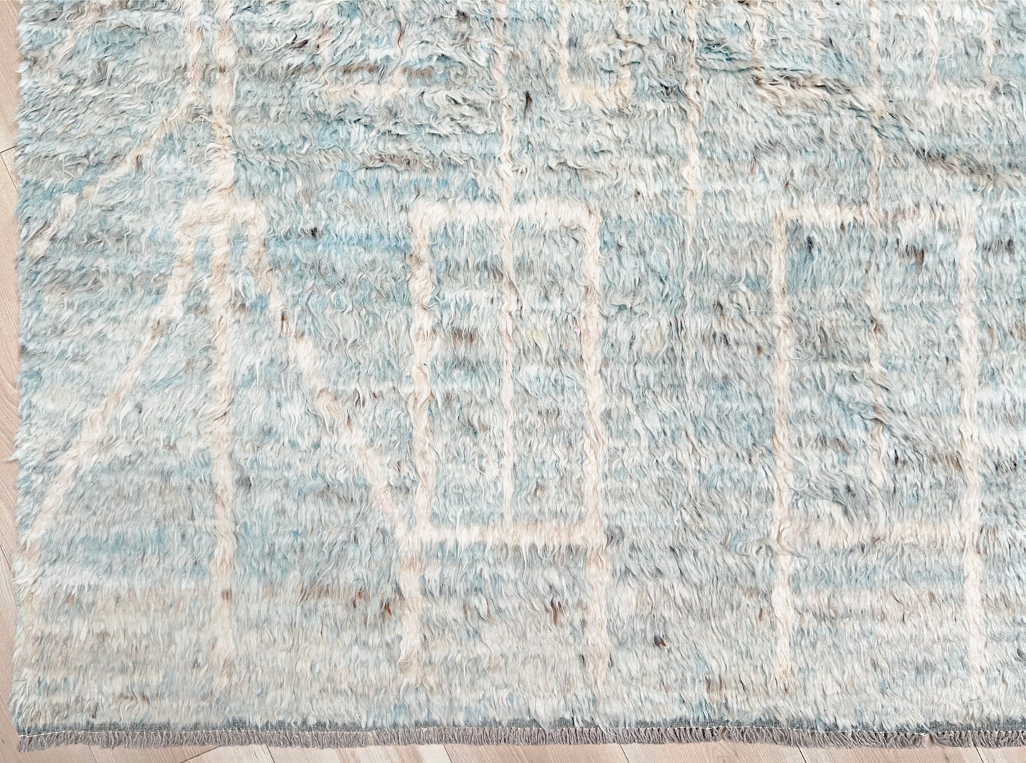 Moroccan Shag minimalist rug wool handmade 10x14 large area rug. Rug shop San Francisco Bay Area. Buy rug online.
