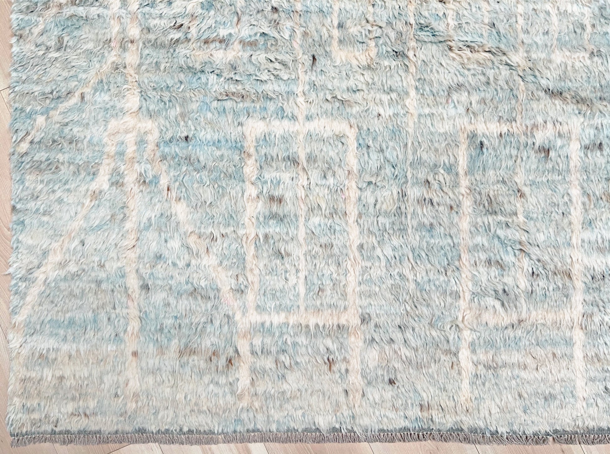 Moroccan Shag minimalist rug wool handmade 10x14 large area rug. Rug shop San Francisco Bay Area. Buy rug online.