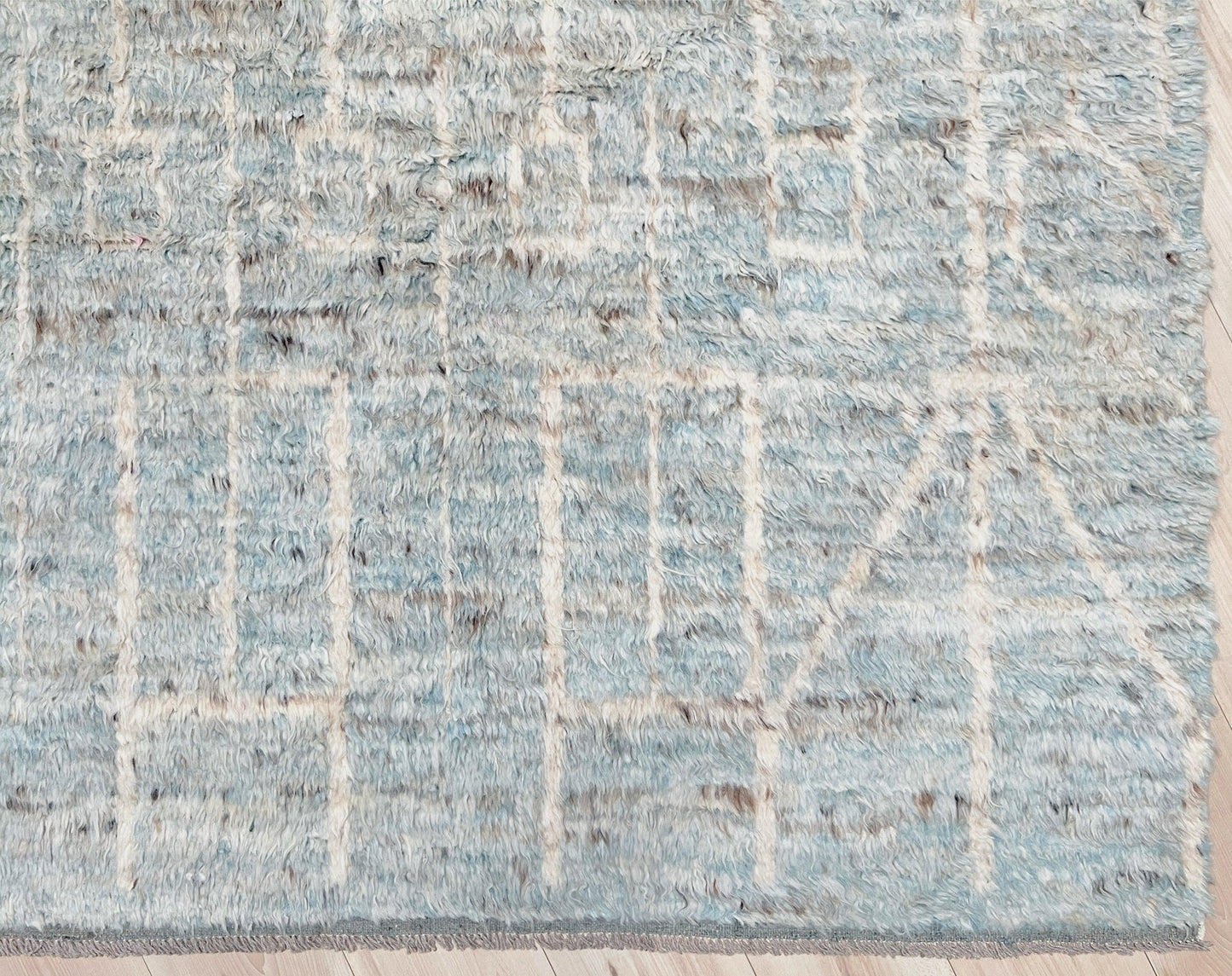 Moroccan Shag minimalist rug wool handmade 10x14 large area rug. Rug shop San Francisco Bay Area. Buy rug online.